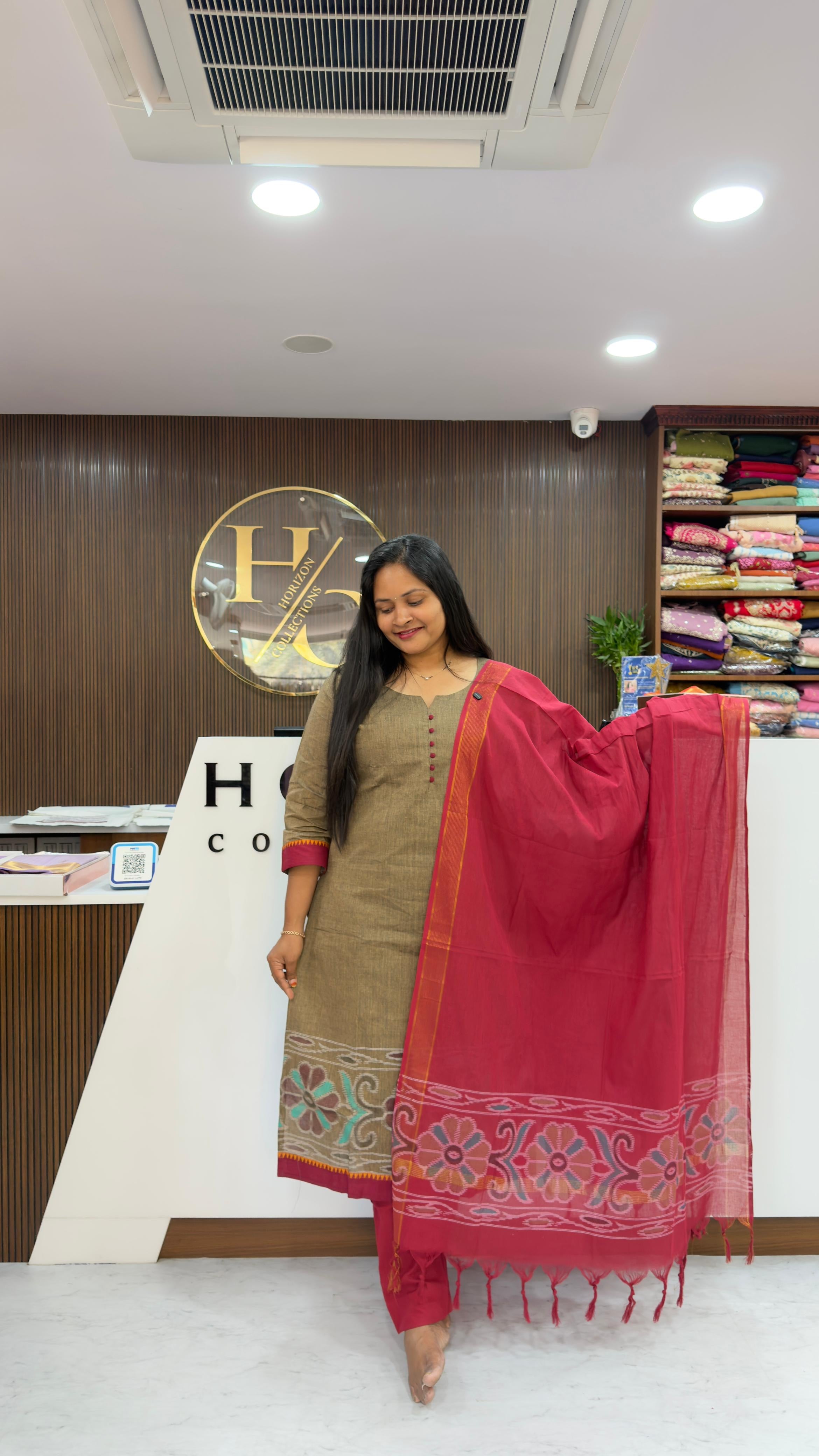 Handloom Pure Cotton 3 piece sets with Pochampally weaving