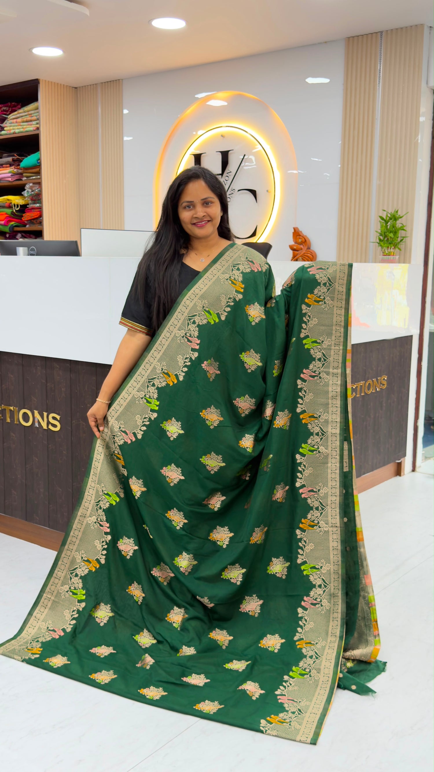 Banarasi Georgette with Meenakari design