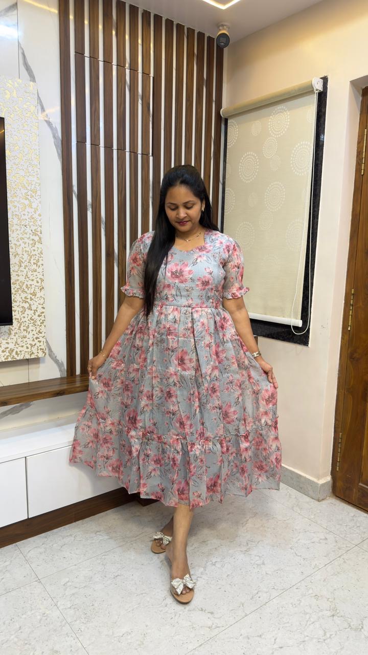 Floral Kota frocks