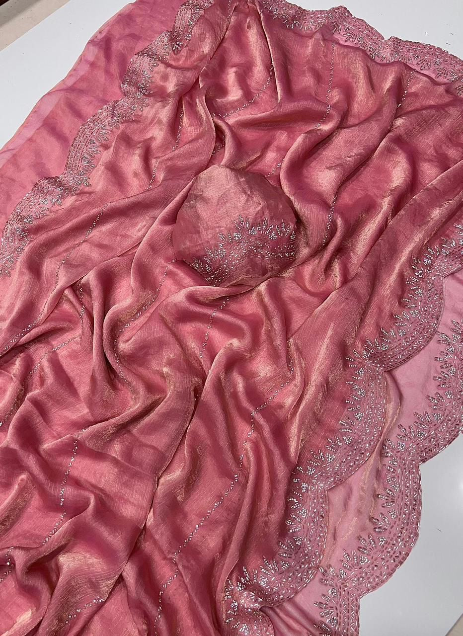 Fendy chiffon saree