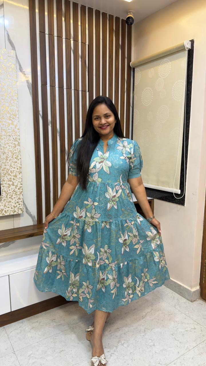 Floral Hakooba Frocks