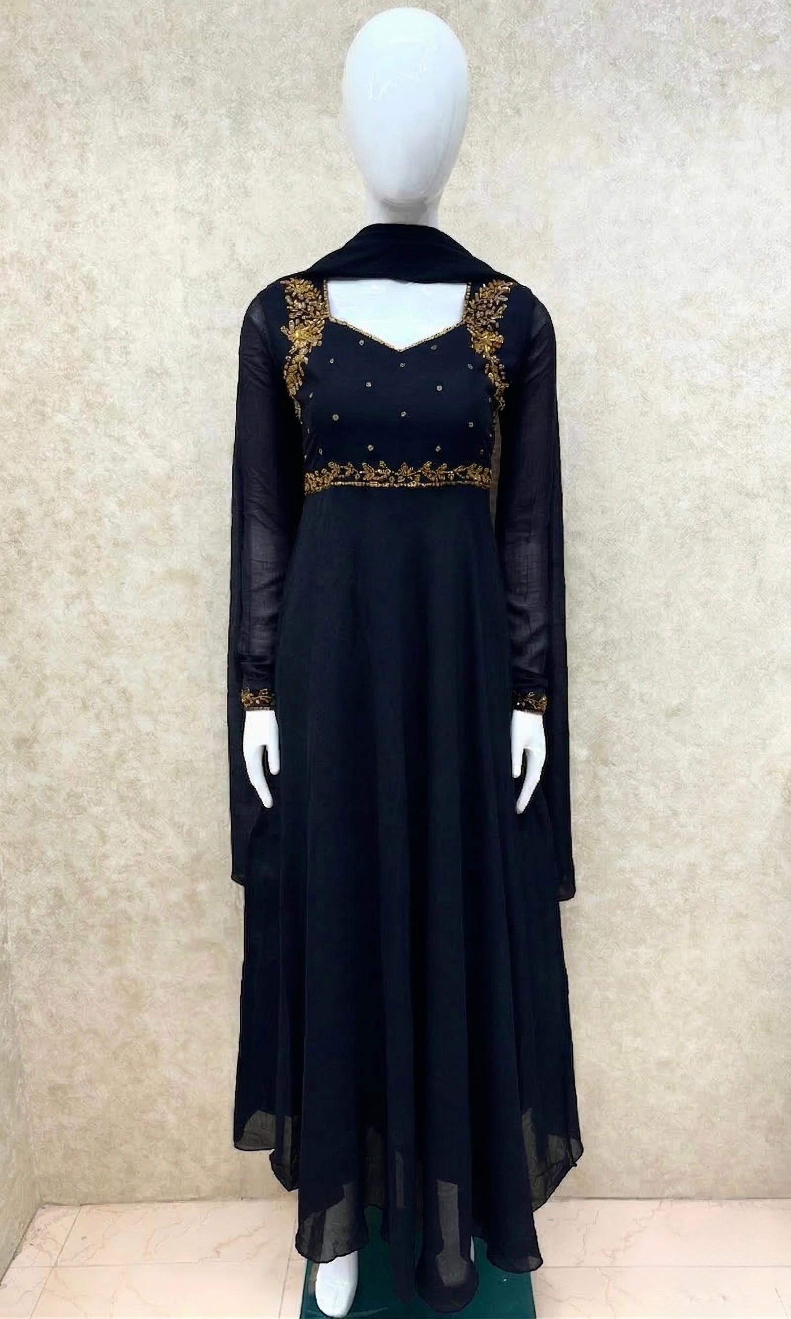 Georgette maggam anarakali