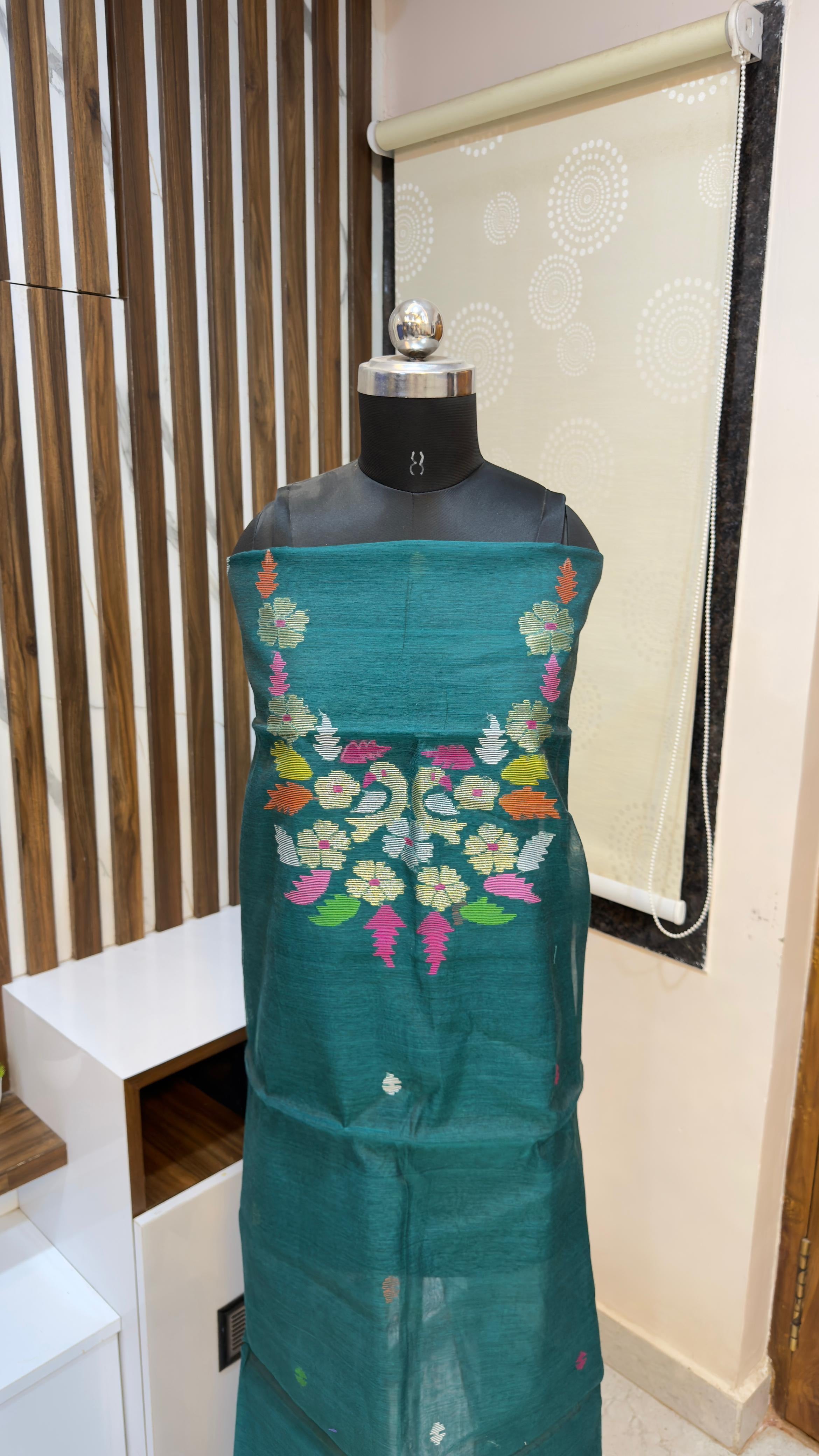 Handloom Muslin Jamdhani Dress materials