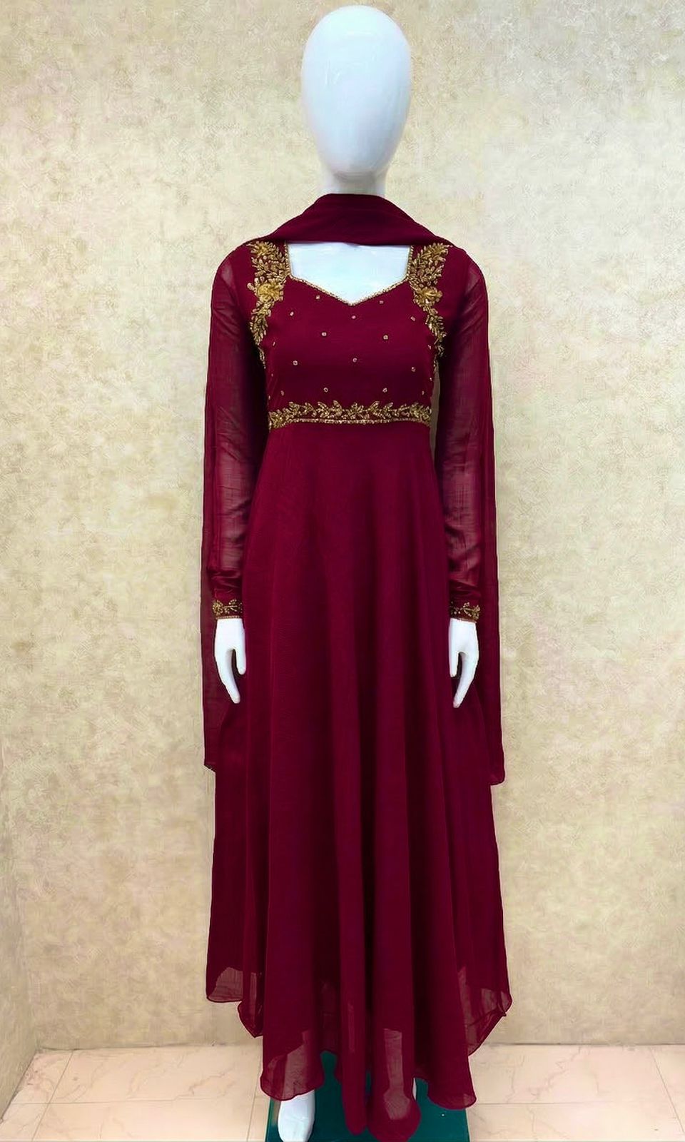 Georgette maggam anarakali