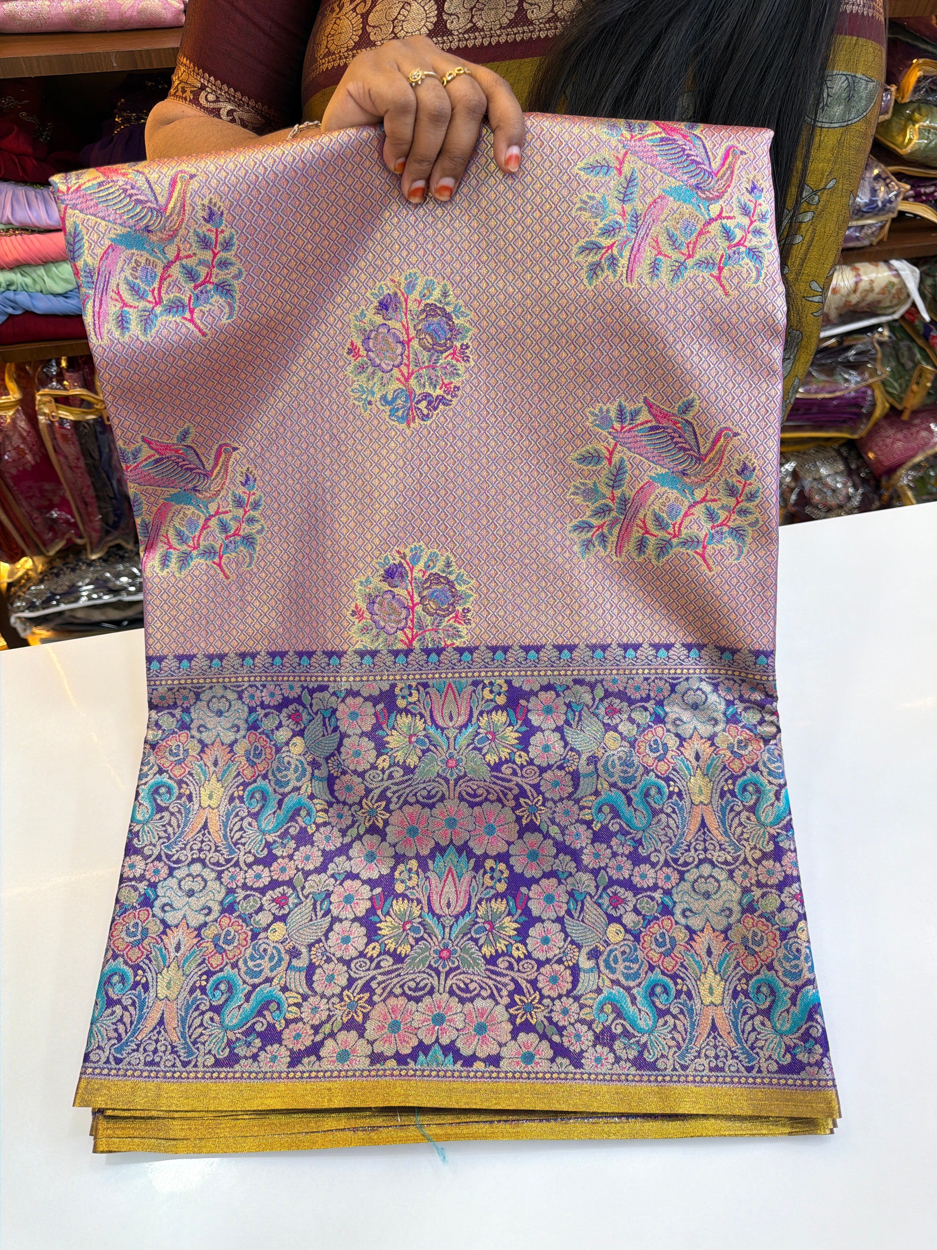 Meenakari Pattu sarees