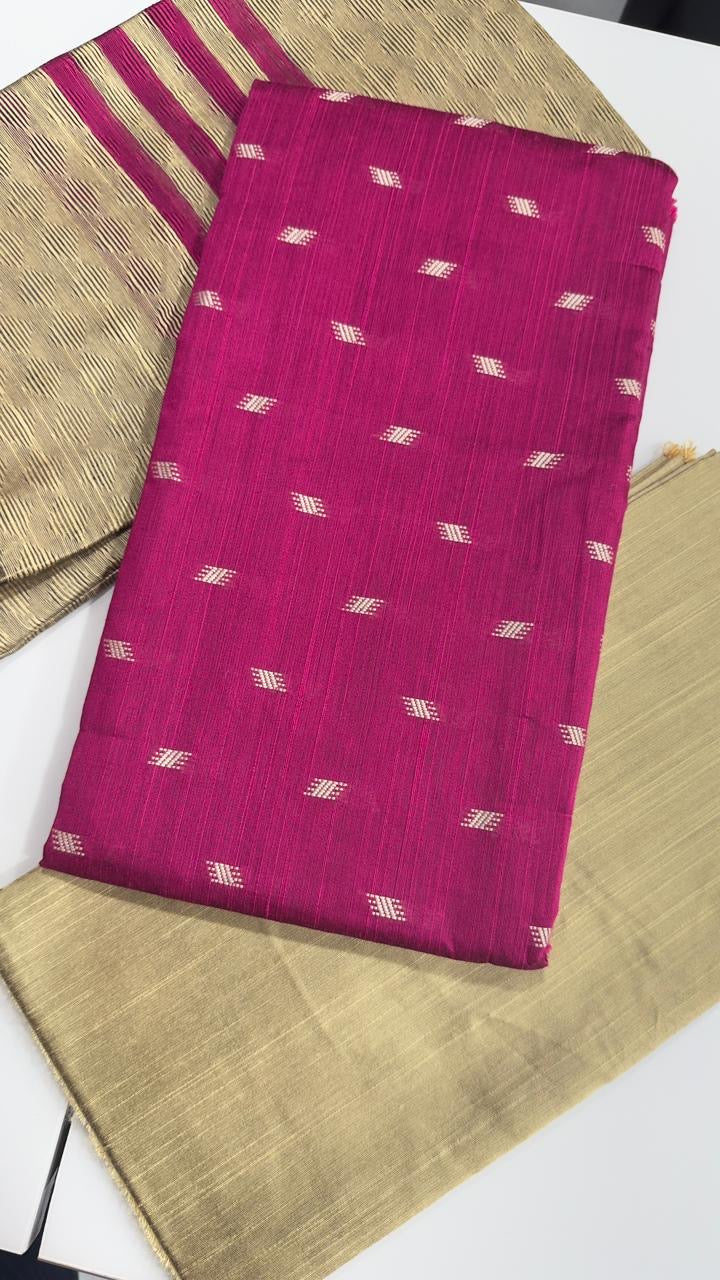 Raw silk dress materials
