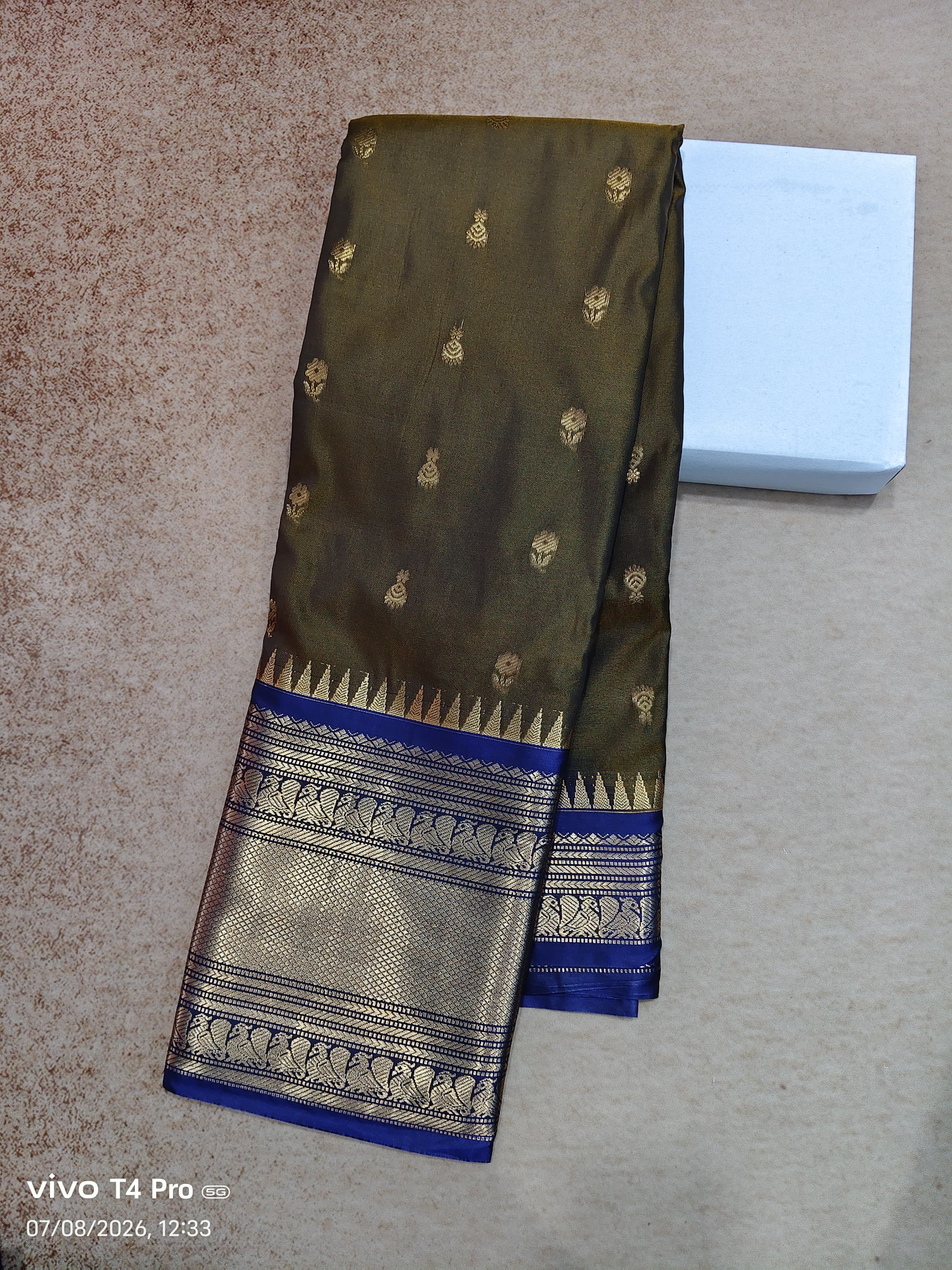 Vintage semi Kanchi pattu sarees