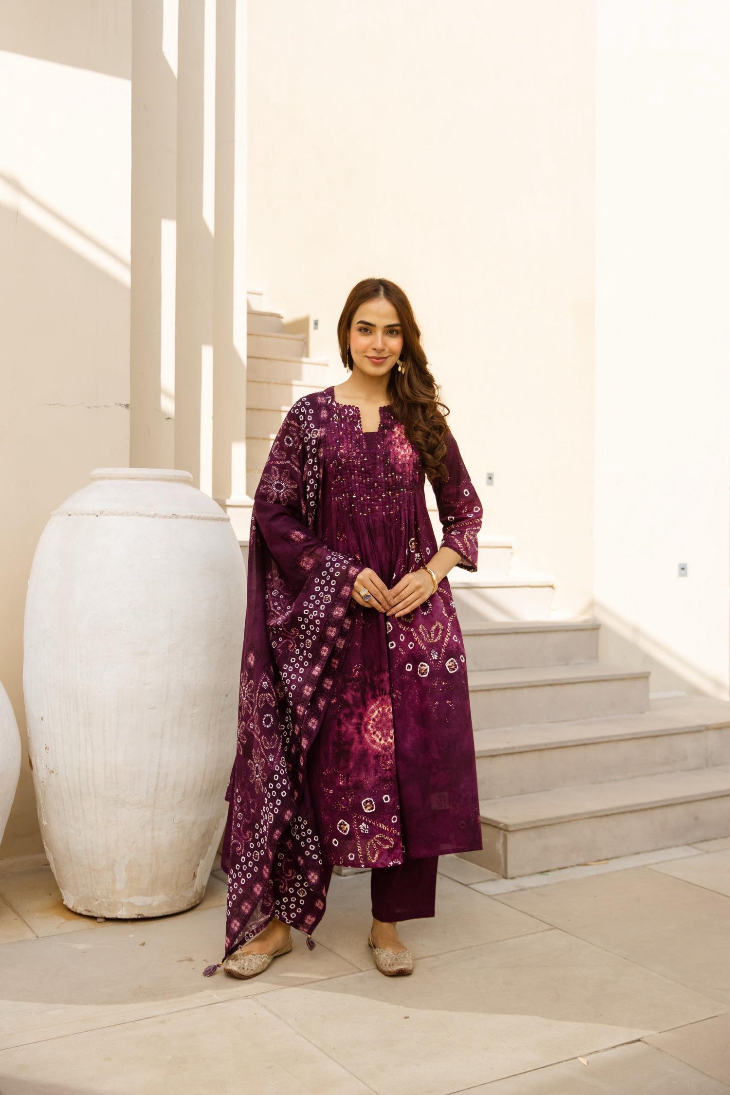 Premium quality Tie &amp; Dye designer 3 piece set