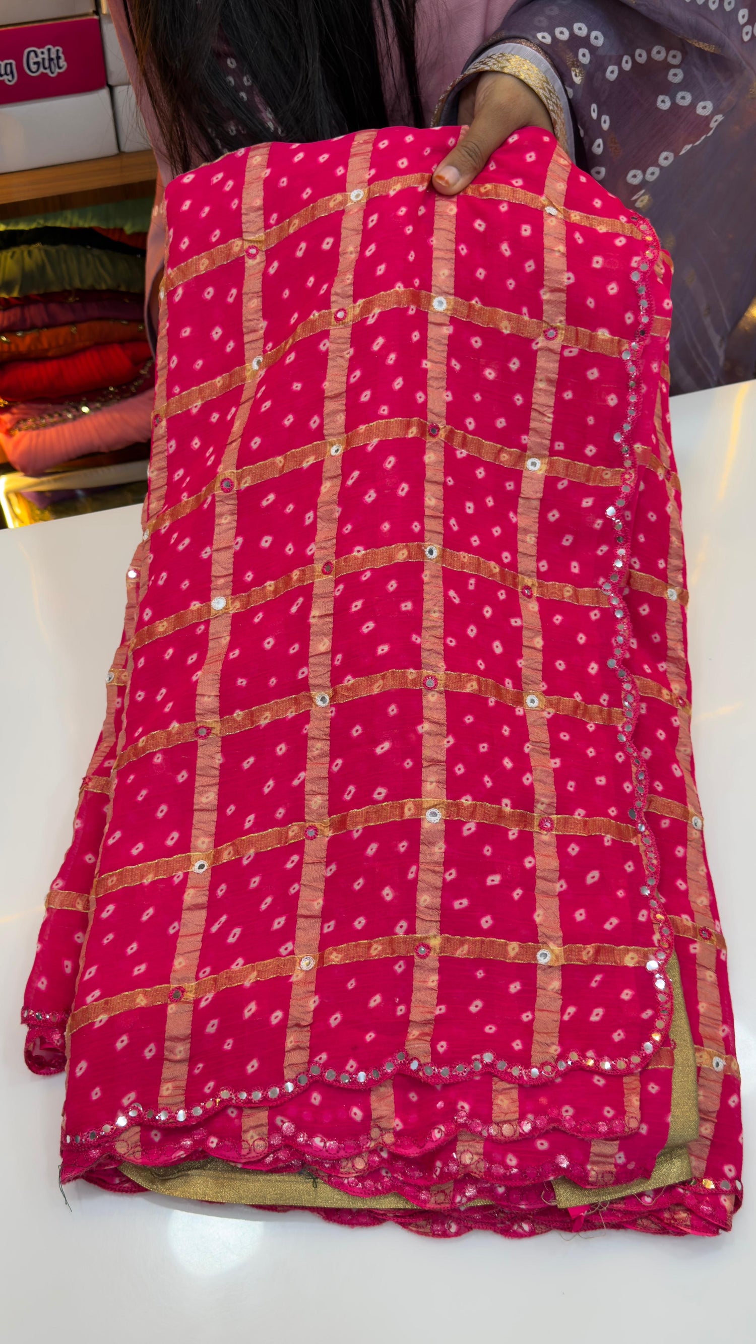 Bhandhani georgette sarees
