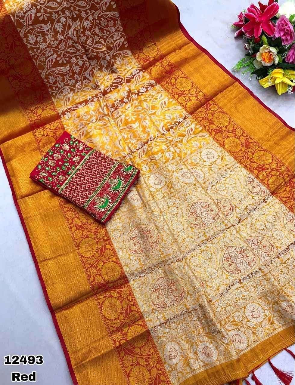 Kanjivaram silk with work blouse
