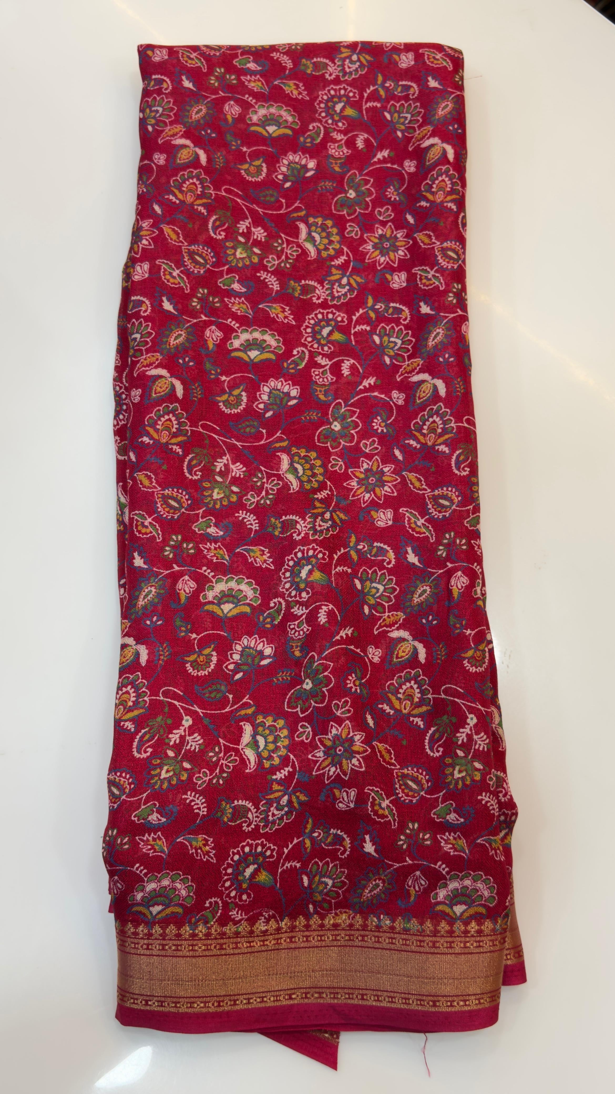 Kalamkari marshmallow sarees