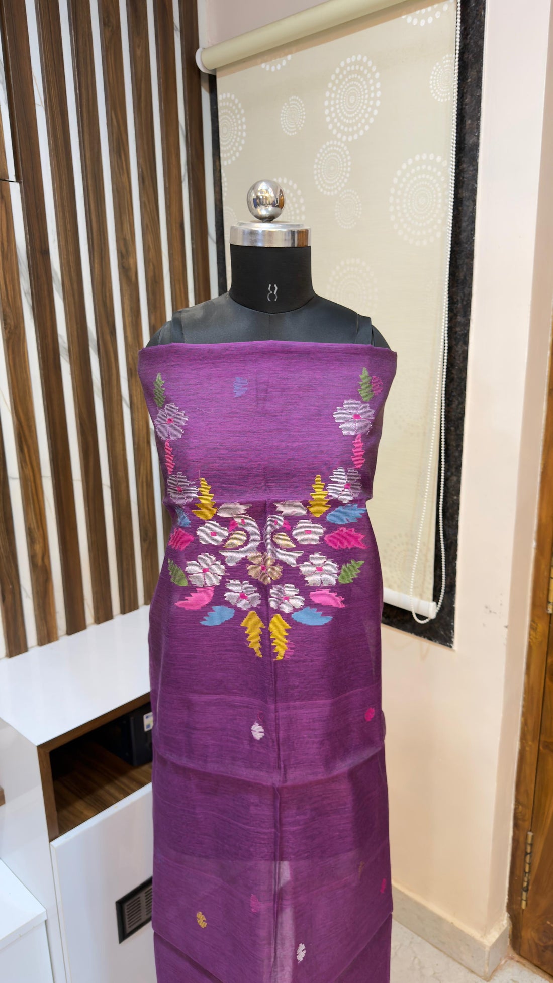 Handloom Muslin Jamdhani Dress materials