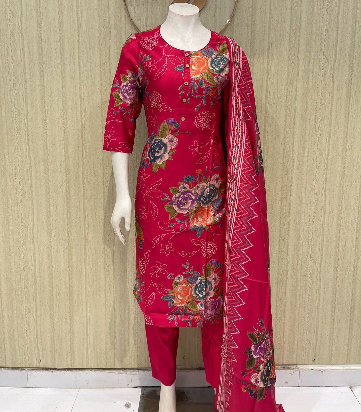 Premium quality vertical fabric 3 piece set