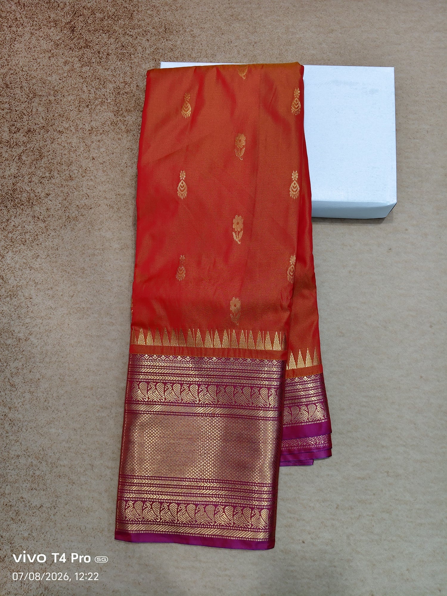 Vintage semi Kanchi pattu sarees