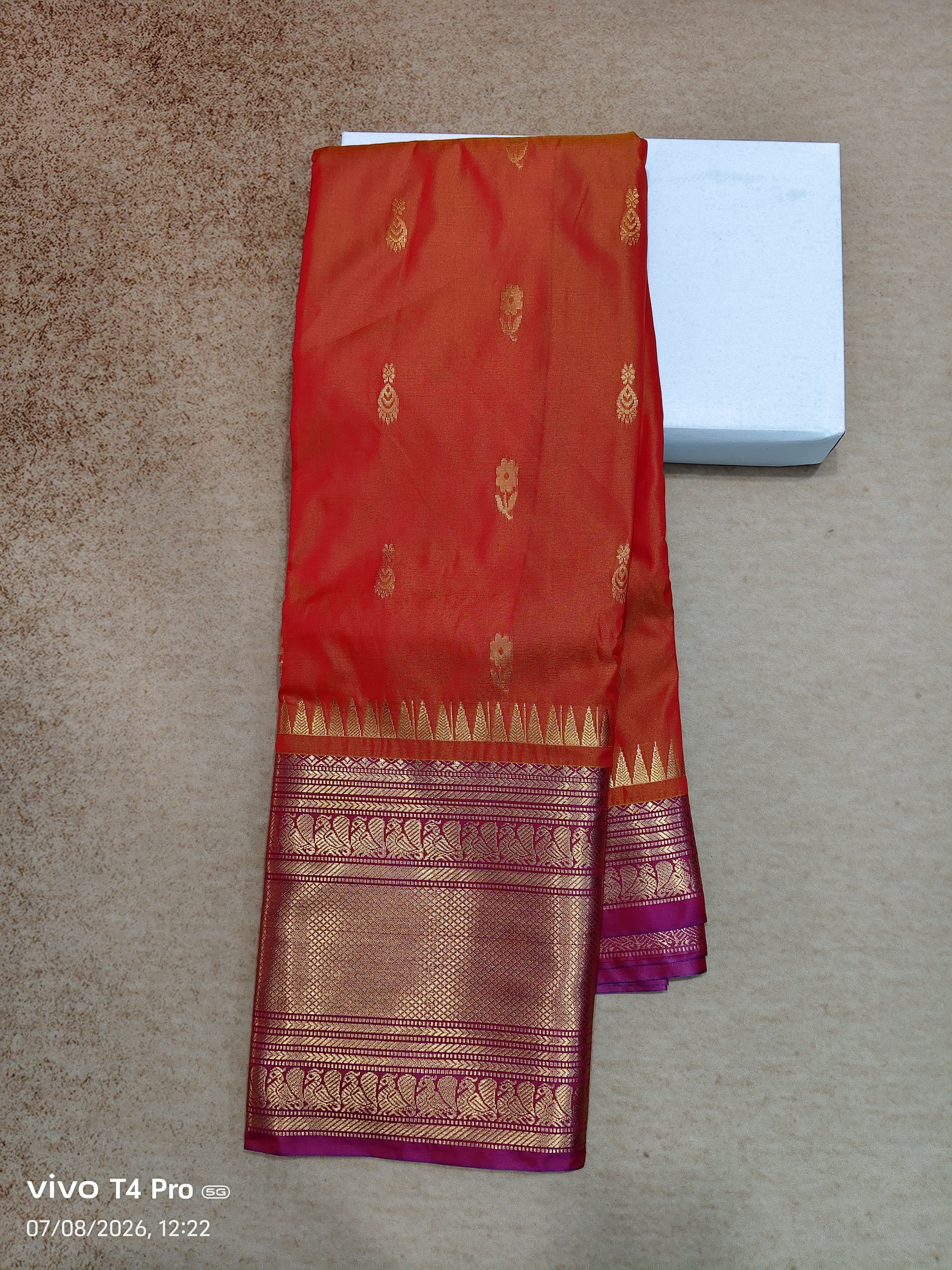 Vintage semi Kanchi pattu sarees