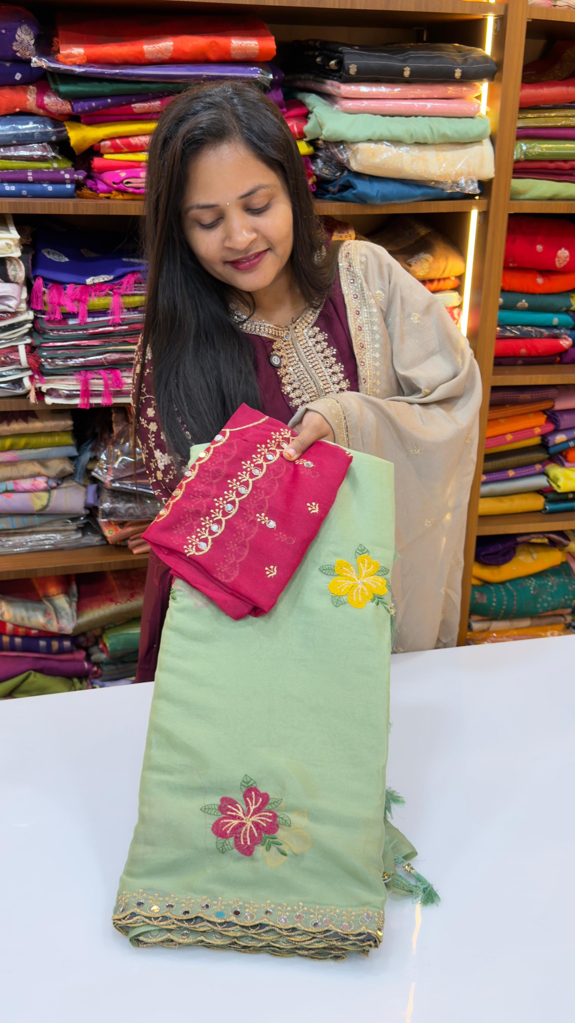 Shimmer sarees