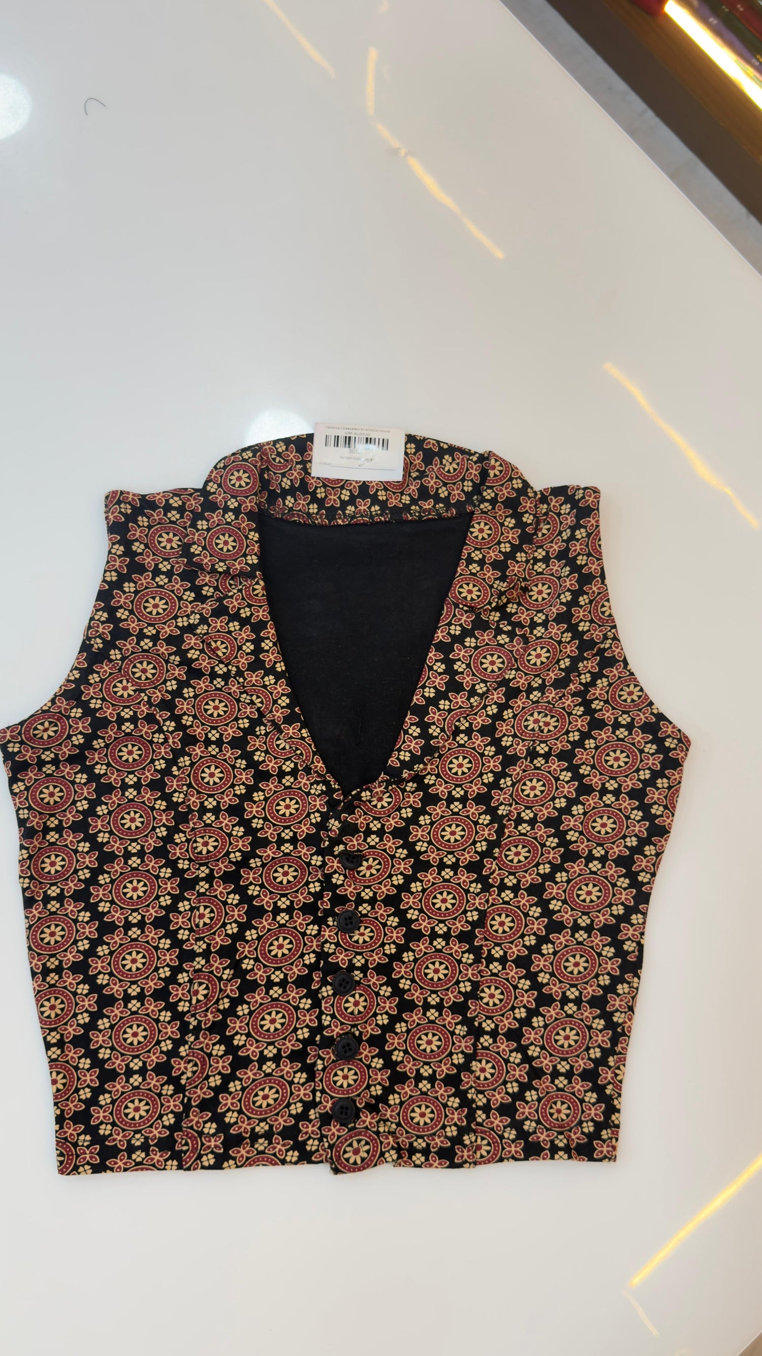 Kalamkari Strechable blouses suitable till 36 size