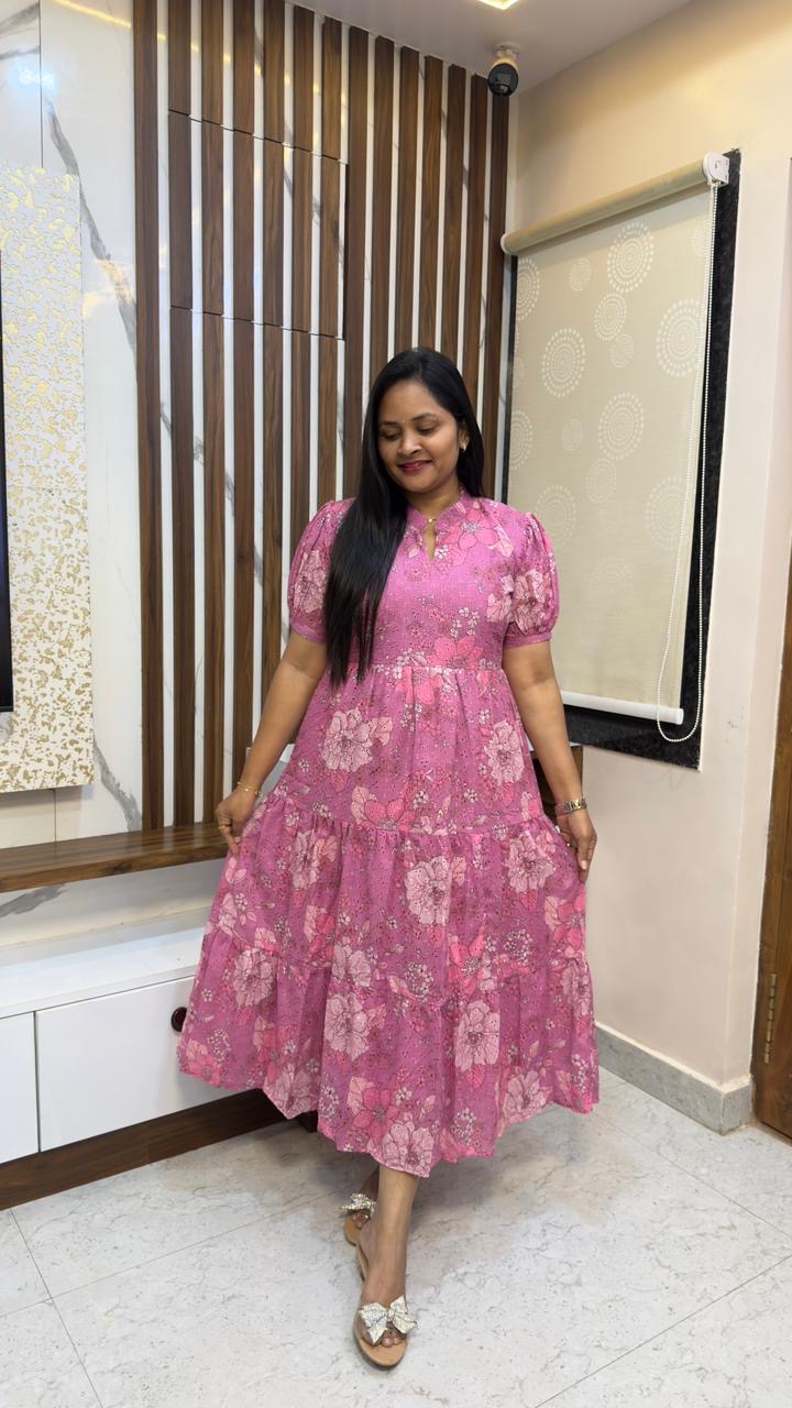 Floral Hakooba Frocks