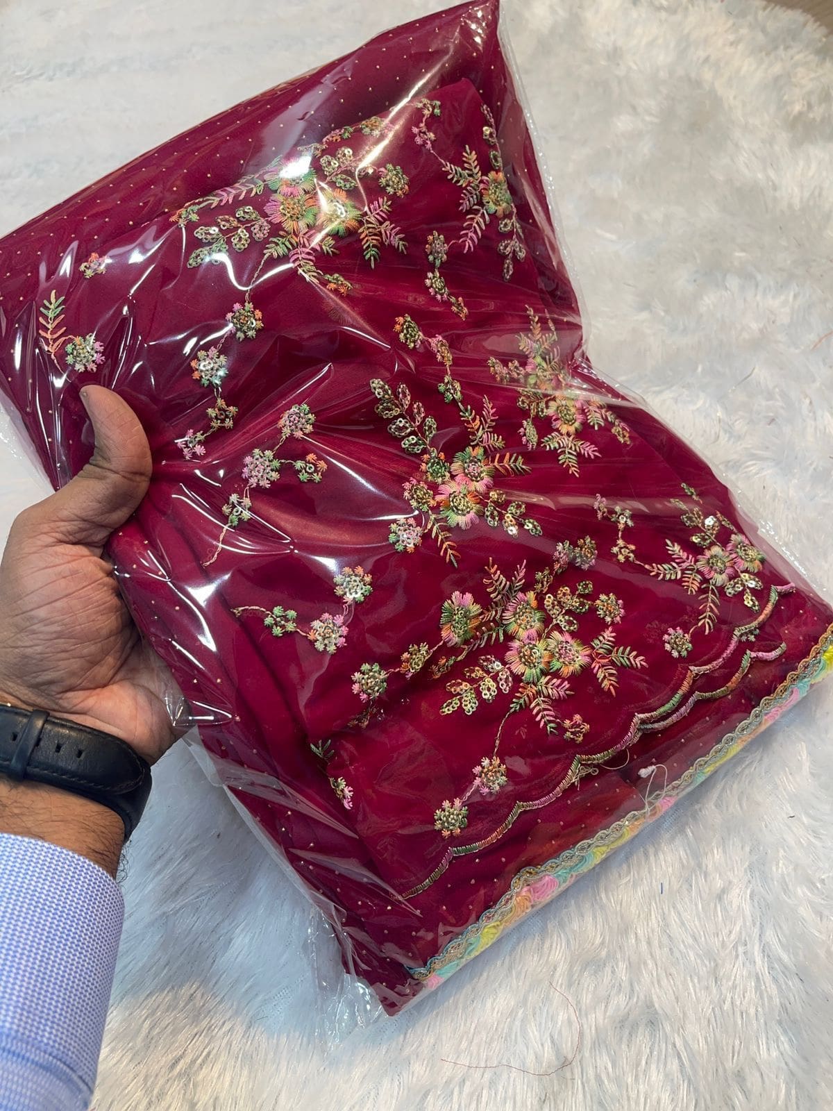 Multi Color lace Sarees