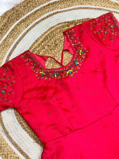 Long frock duppata