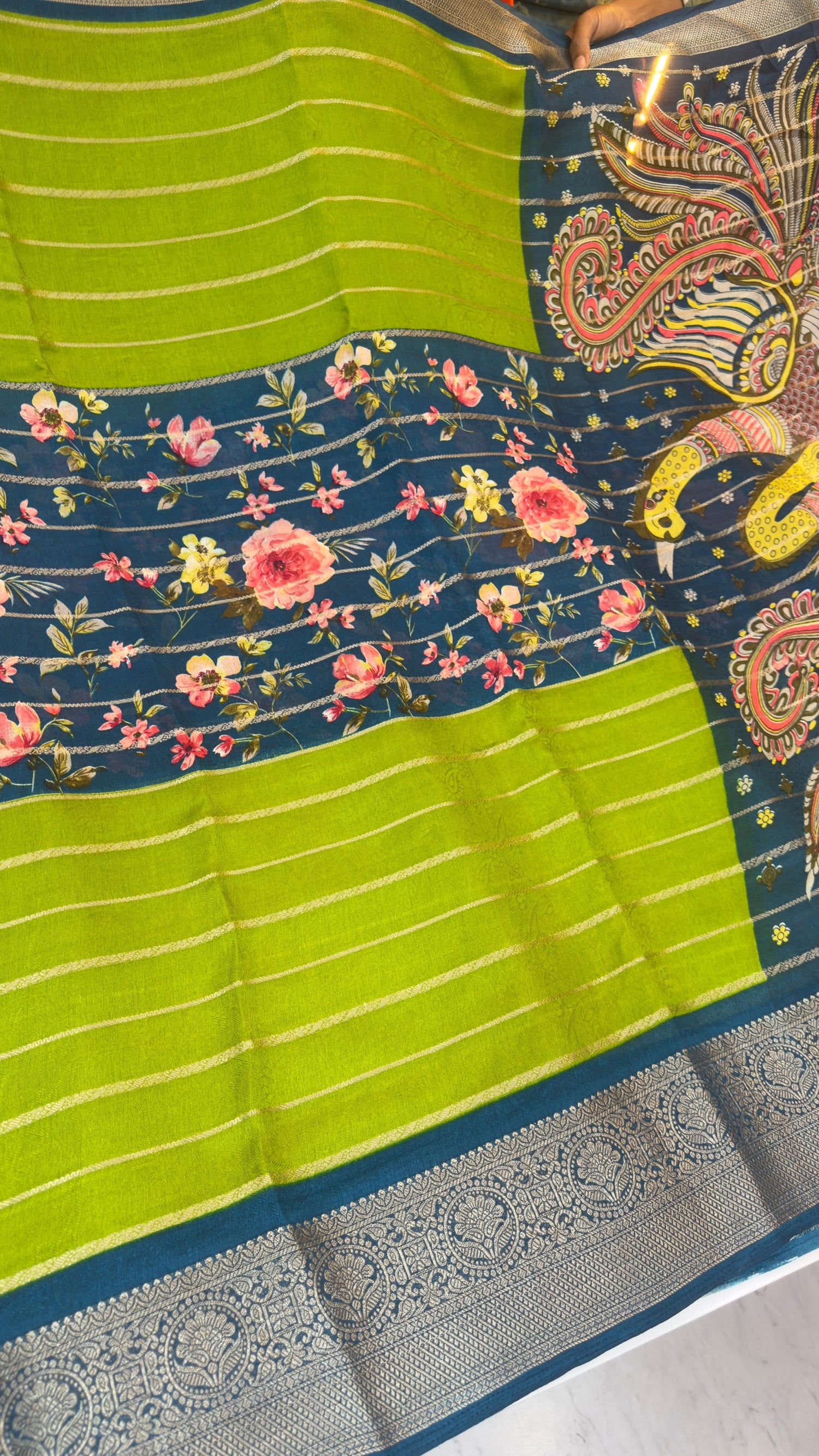 Center  desgin sarees