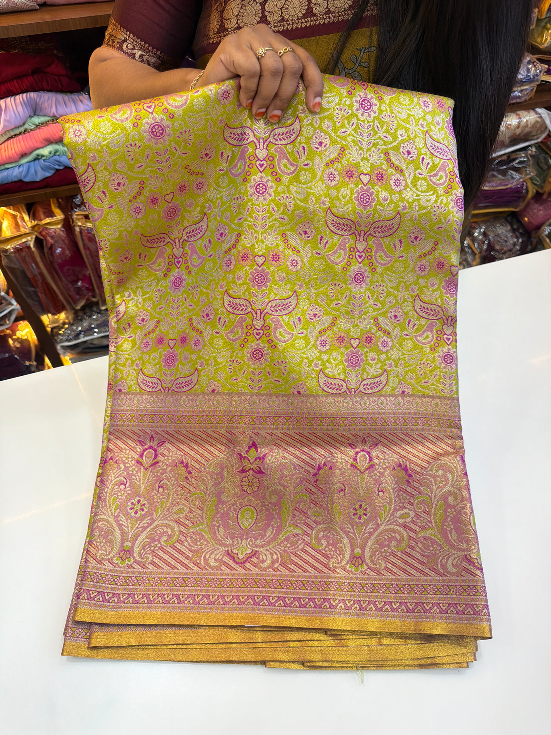 Meenakari Pattu sarees