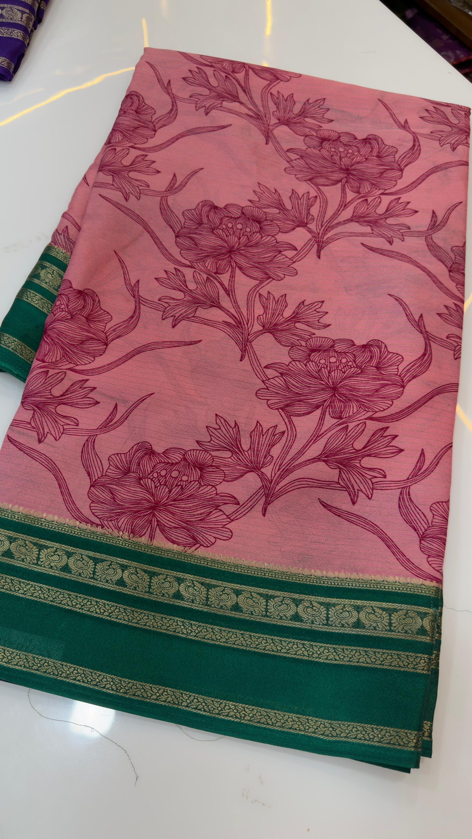 Mysore silk inspired Georgette sarees