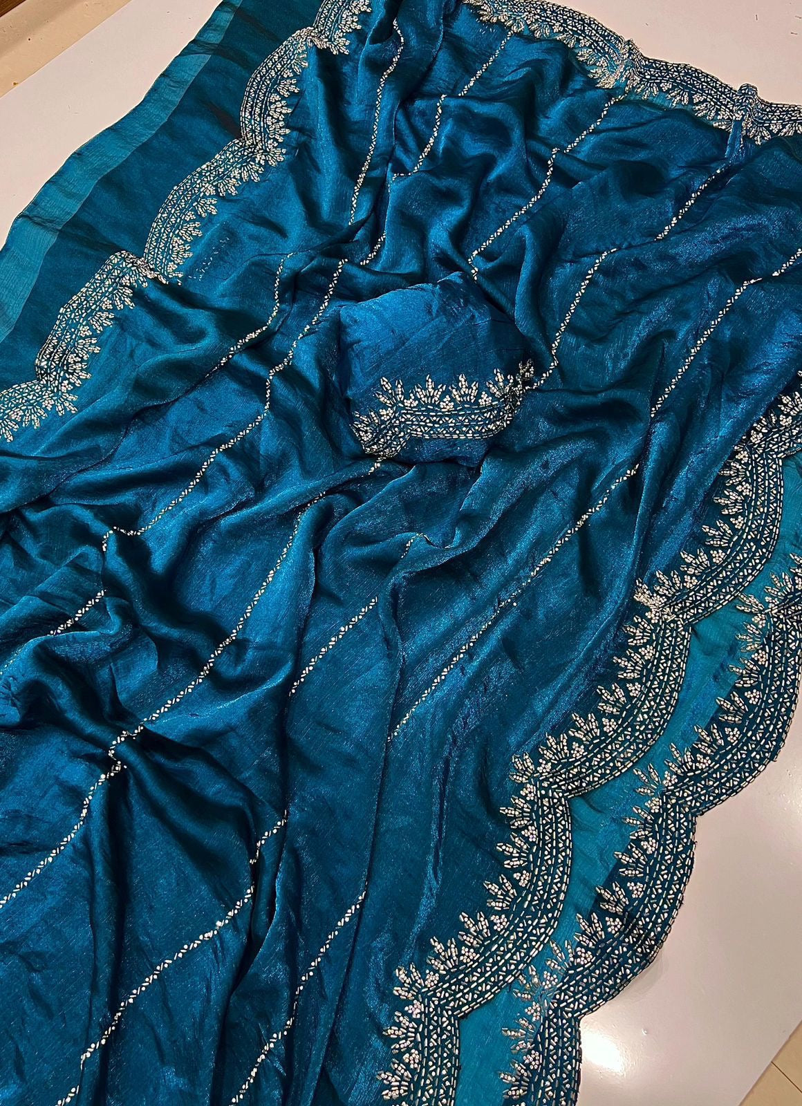 Fendy chiffon saree