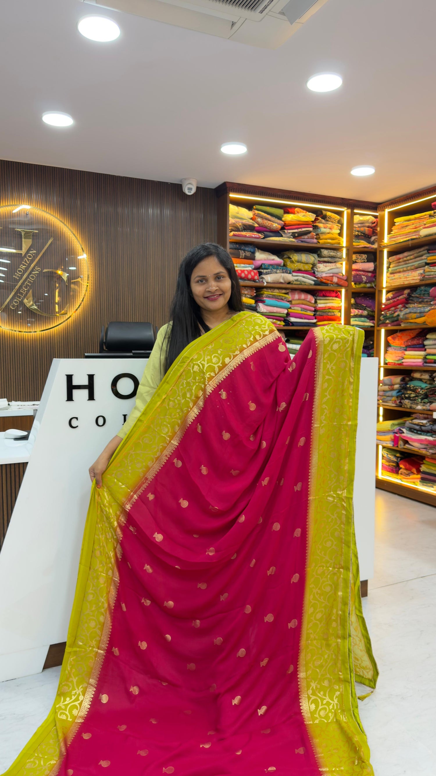Pre BookingChiffon sarees with piping