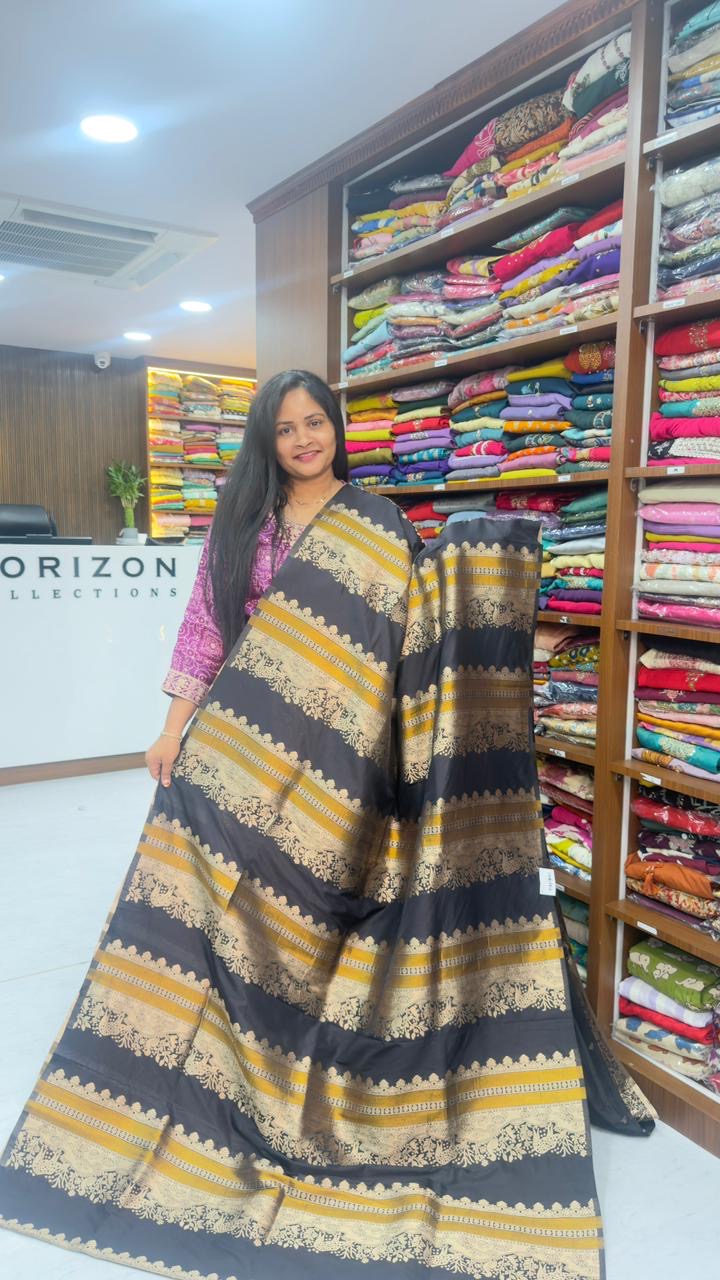 Banarasi stripes zari saree