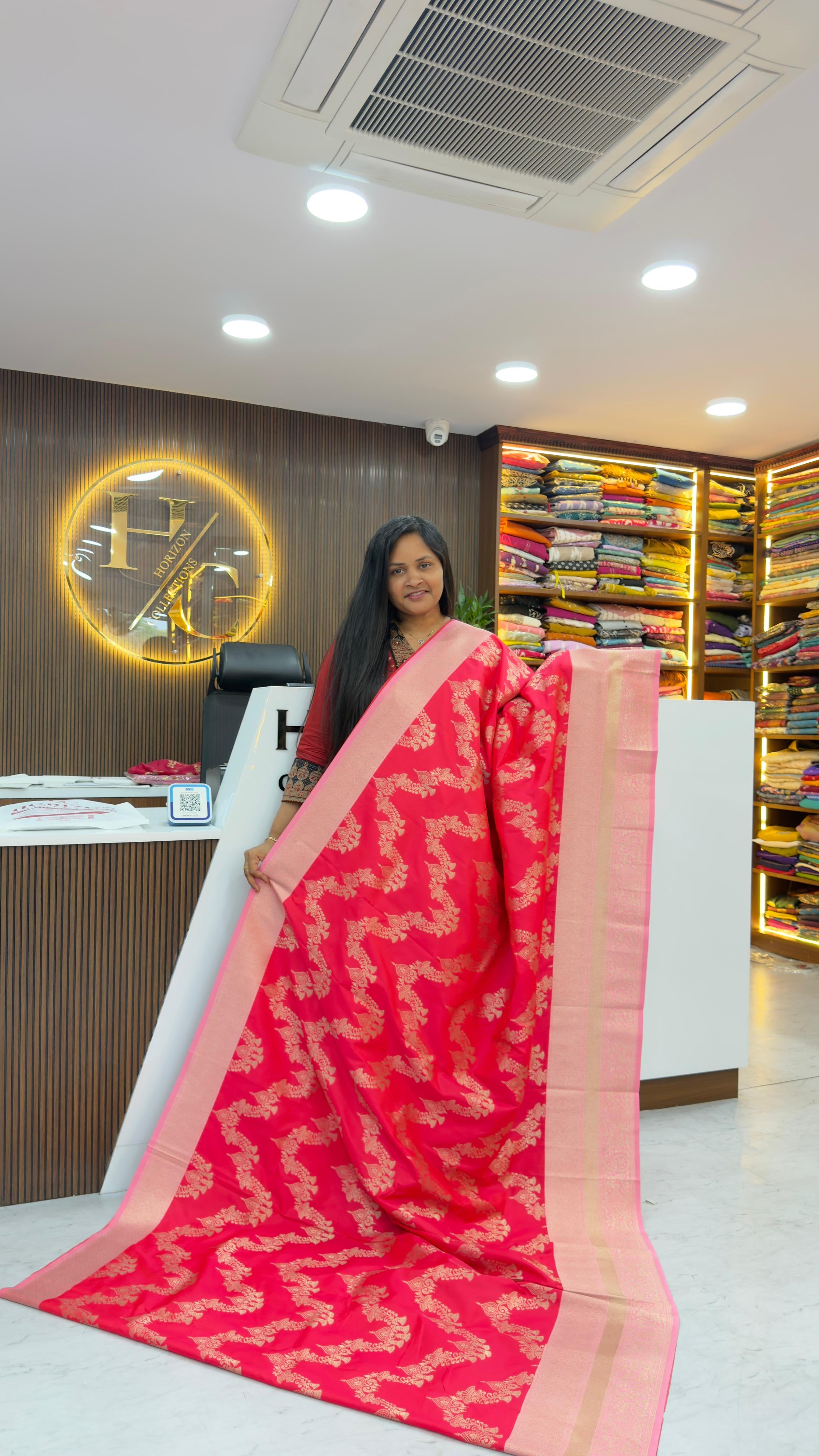 Kanjivaram style soft silk saree