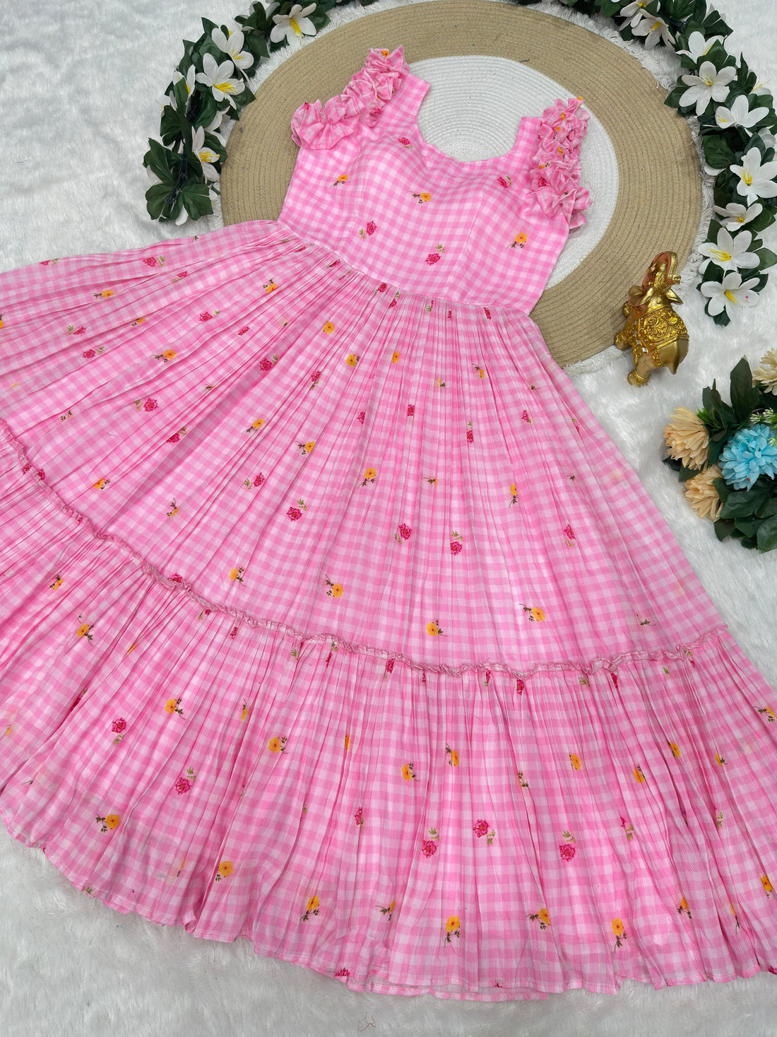 Mul-Chanderi frocks