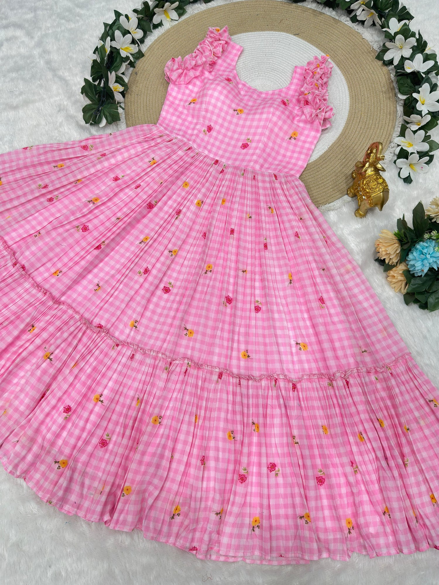 Mul-Chanderi frocks