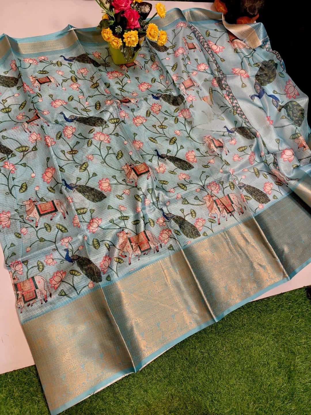 Kota sarees with Kanchi borders