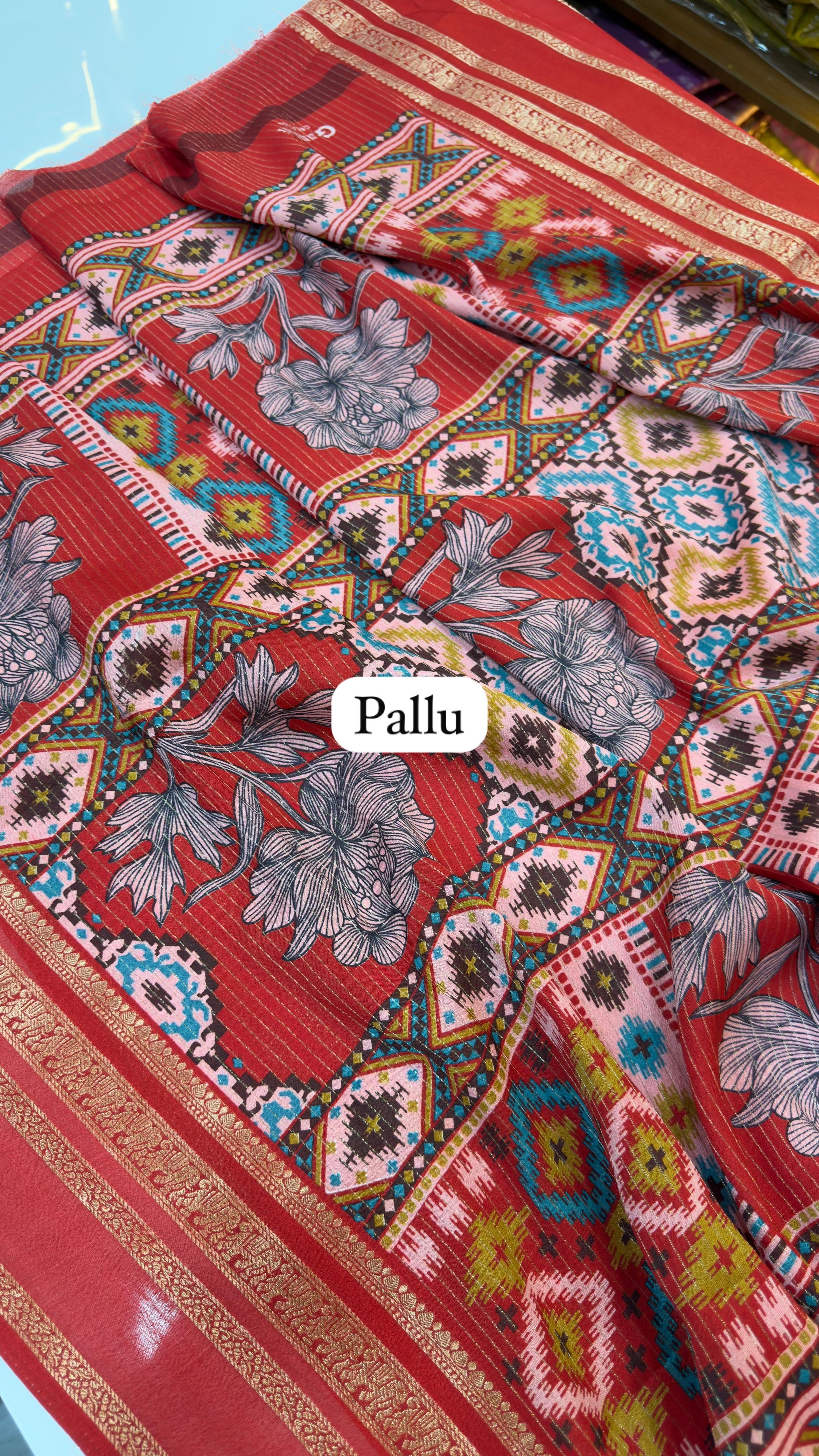 Mysore silk inspired Georgette sarees