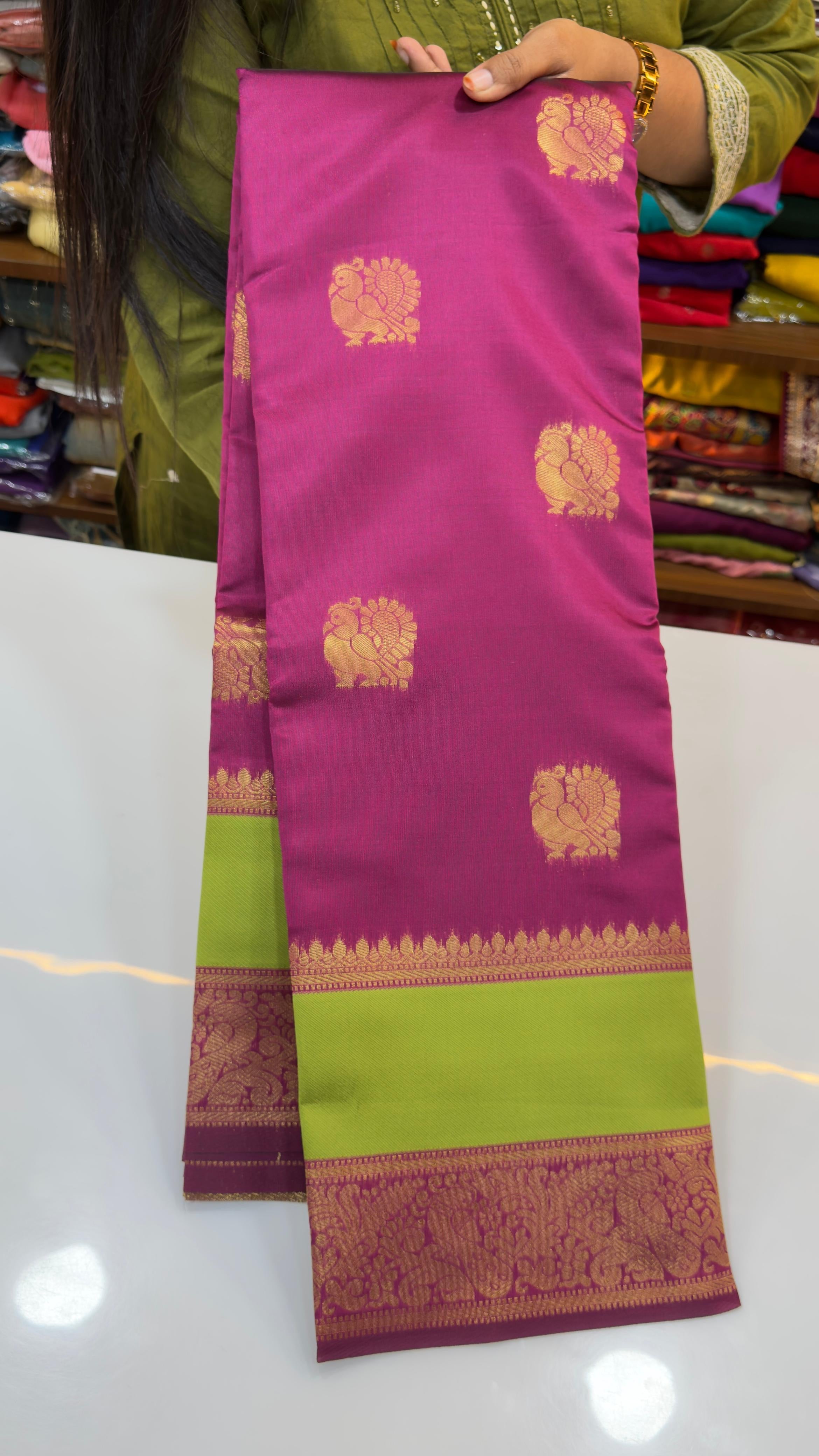 Vintage style soft pattu sarees