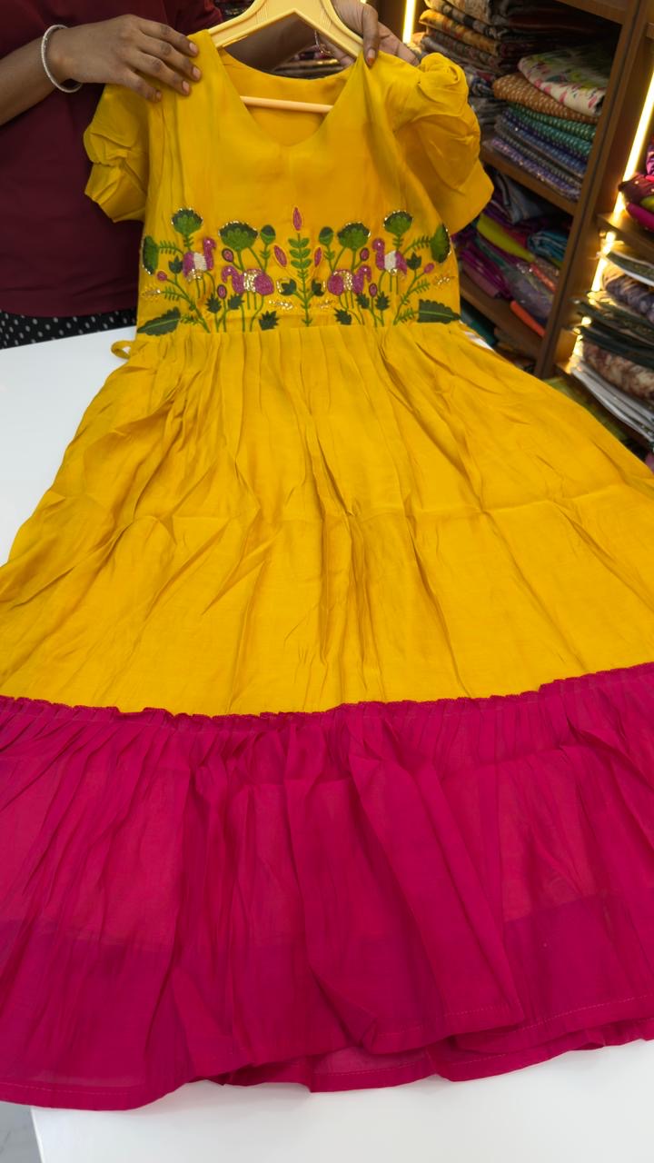 Frocks with maggam work