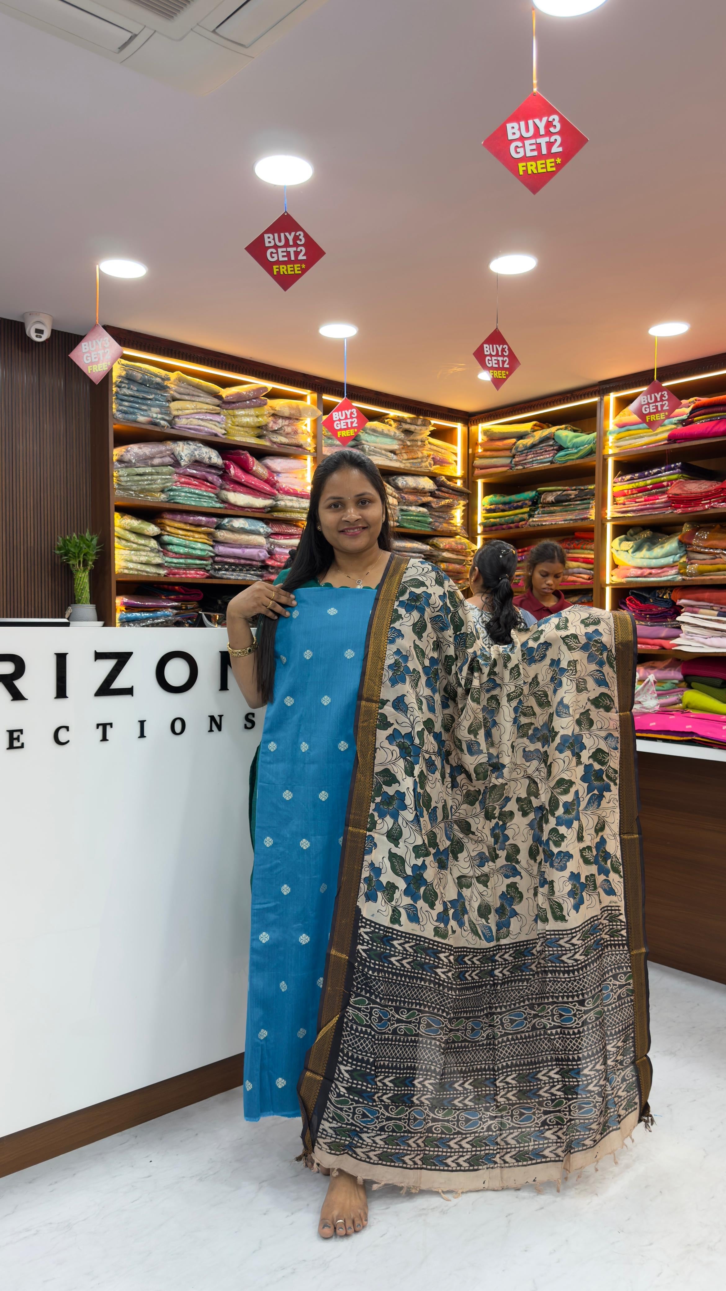 Raw silk dress materials