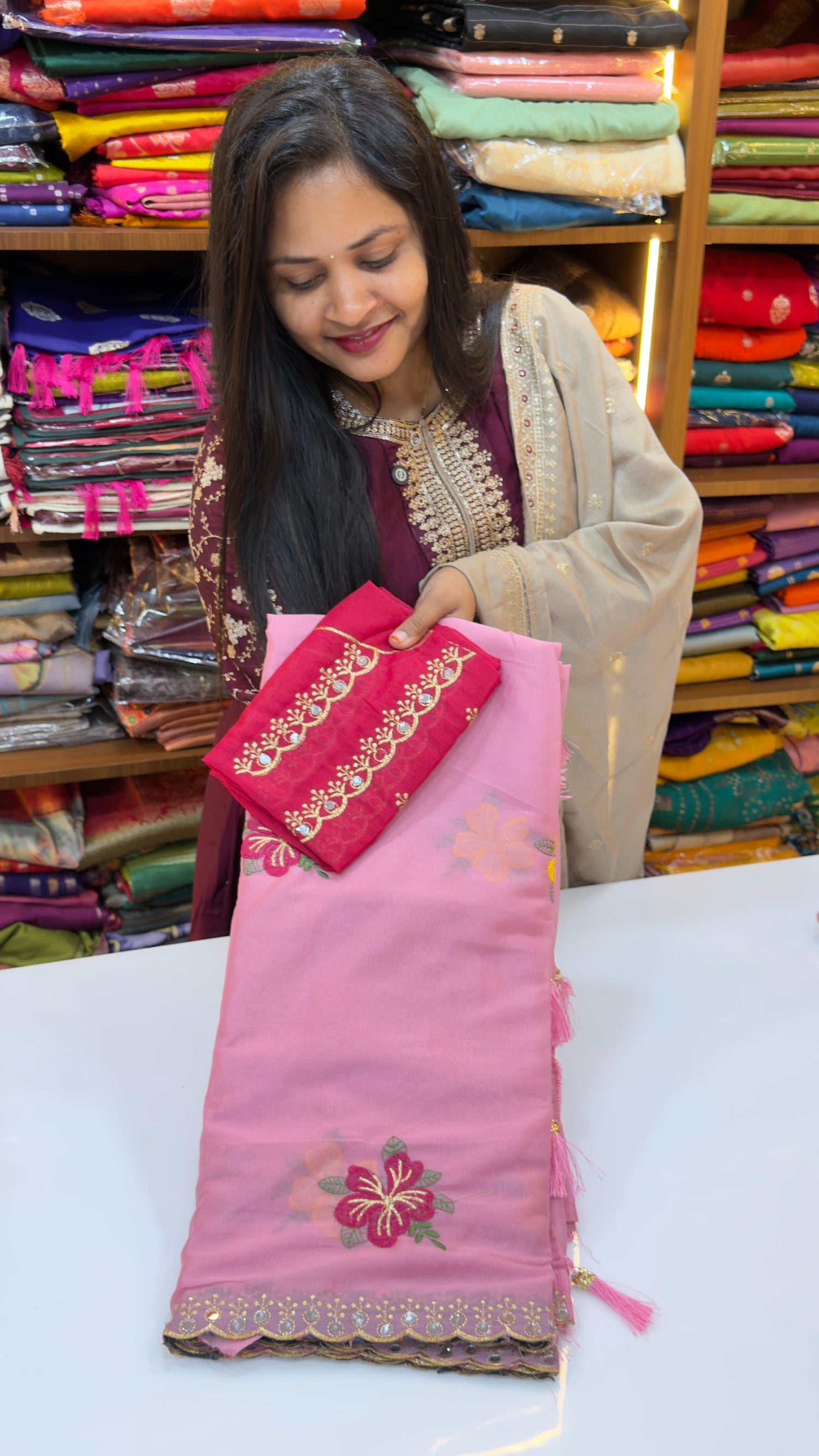 Shimmer sarees