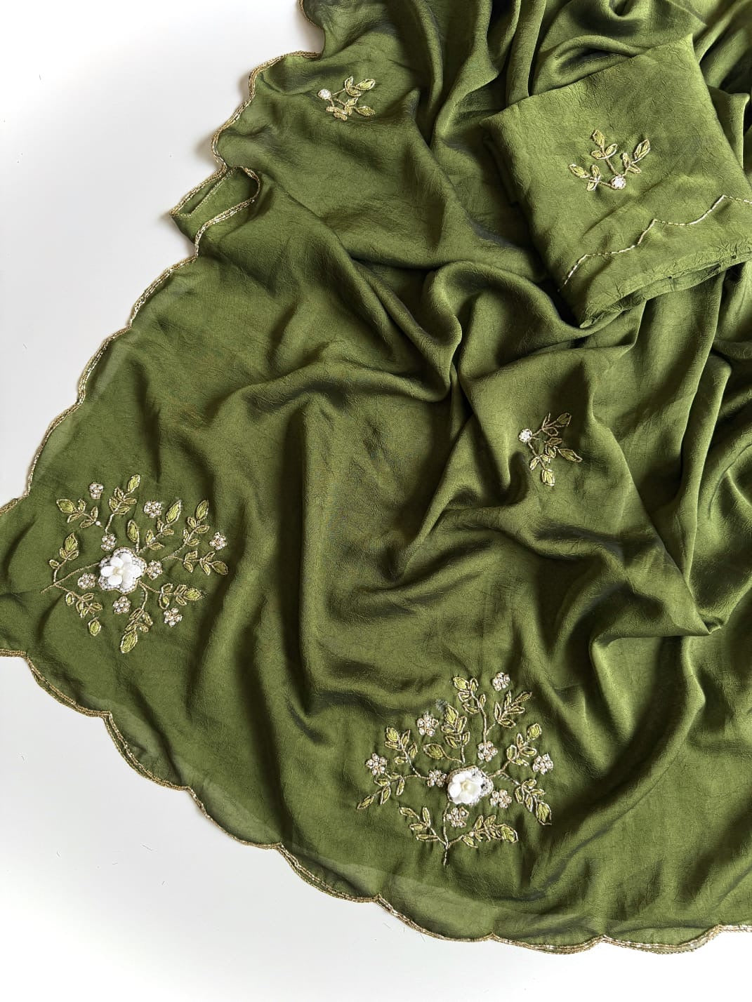 Soft Rangoli Saree with maggam work(NON-STORE)