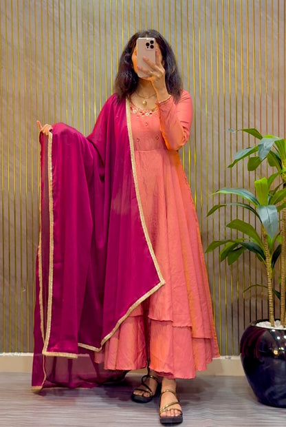 Designer Maggam Work Gown(NON-STORE)