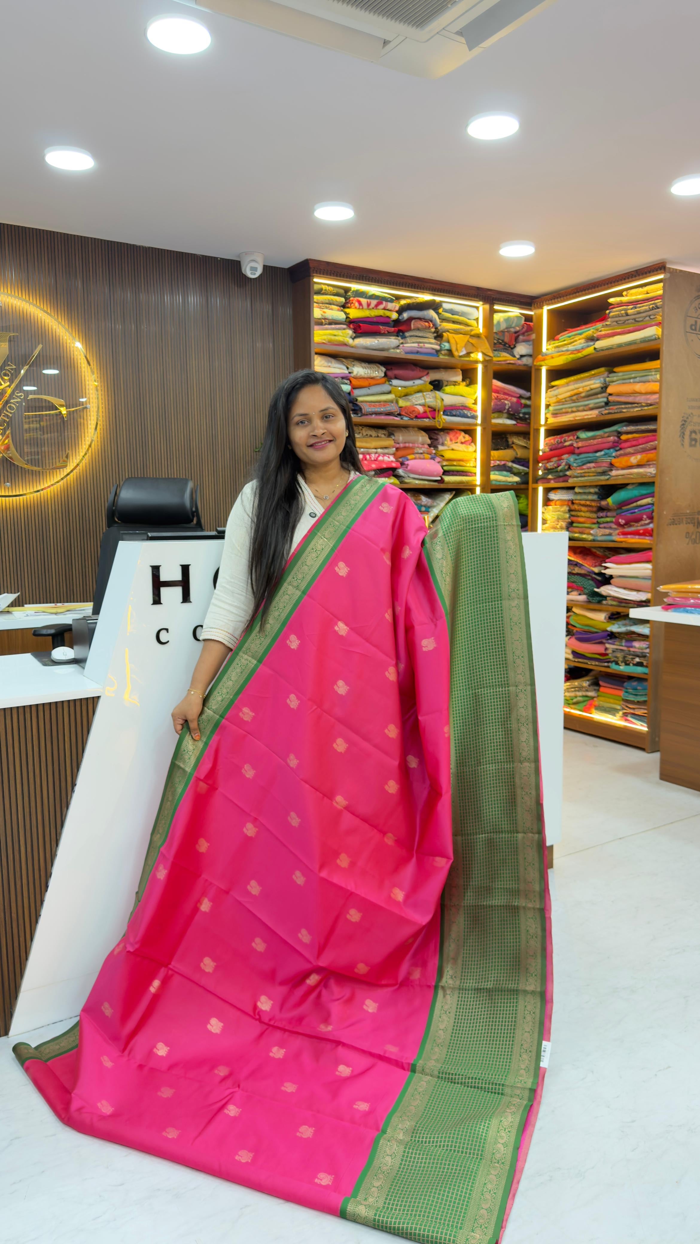 Soft vintage style sarees with chexs sarees
