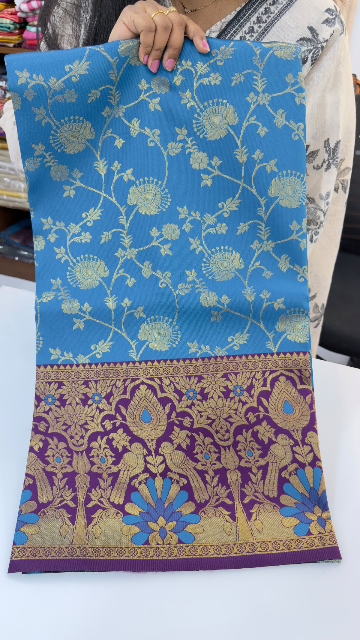 Meenakari korvai Pattu sarees