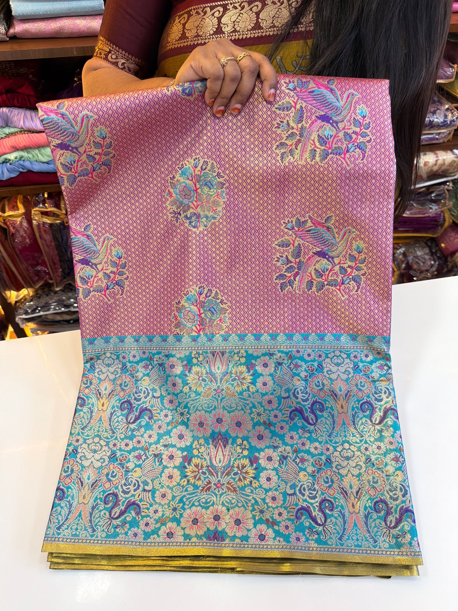 Meenakari Pattu sarees