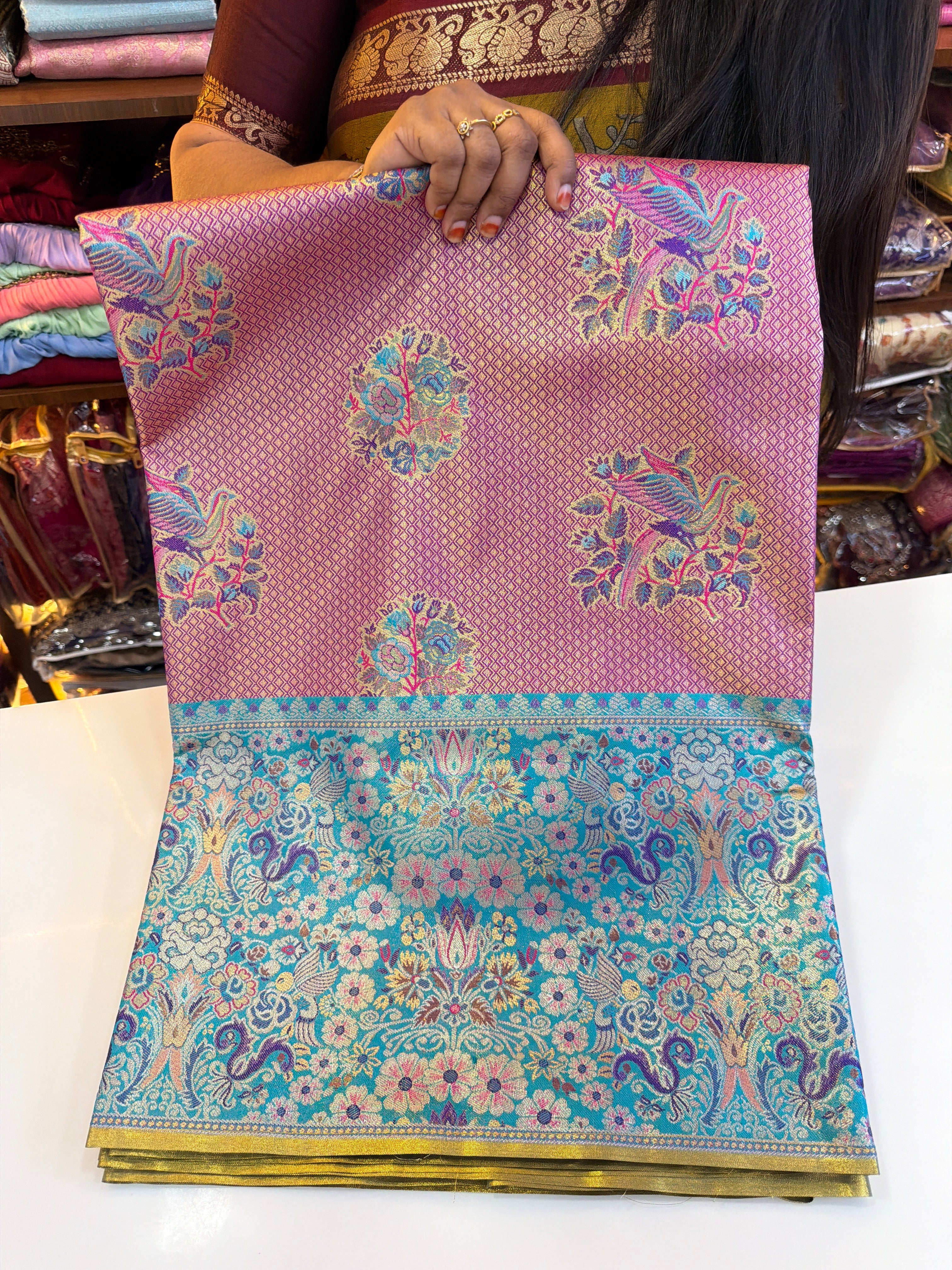 Meenakari Pattu sarees