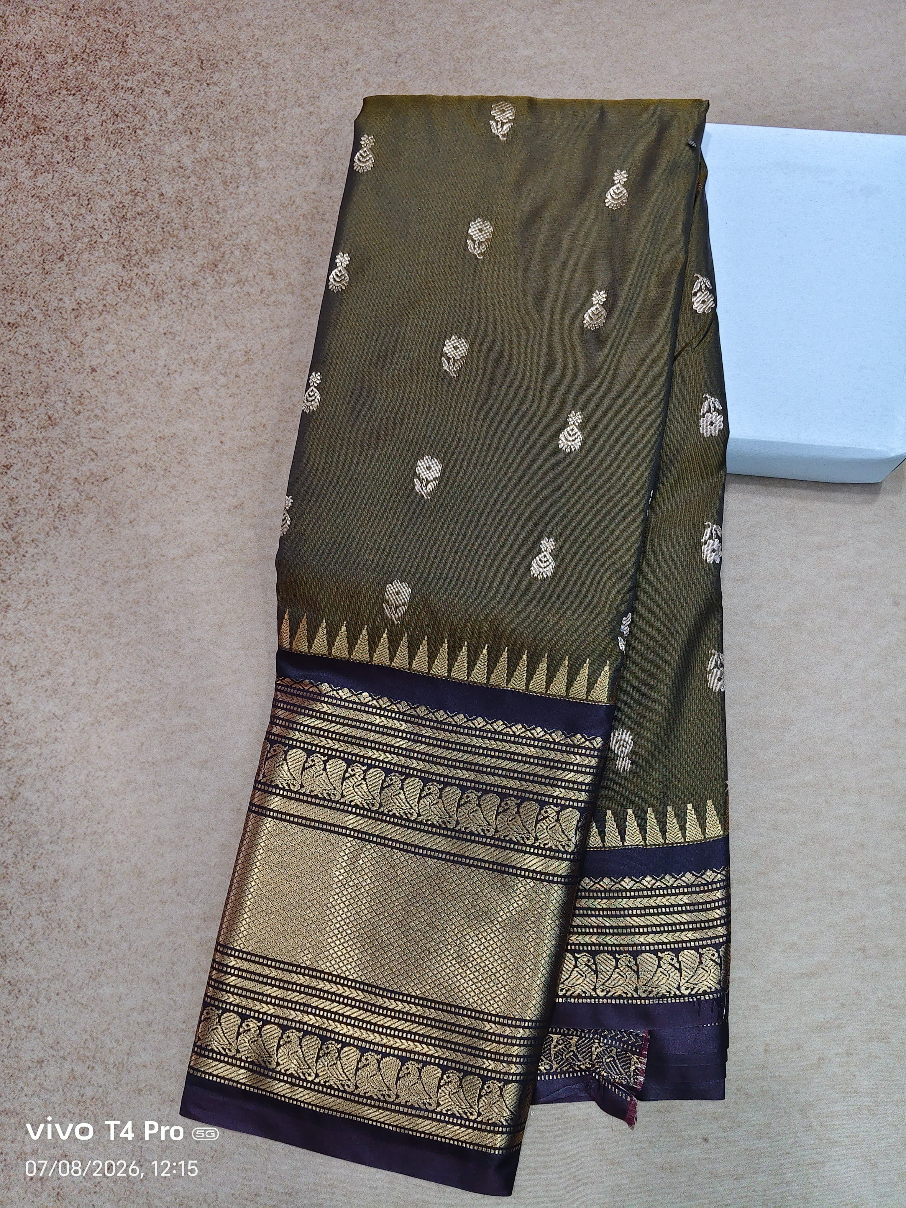 Vintage semi Kanchi pattu sarees
