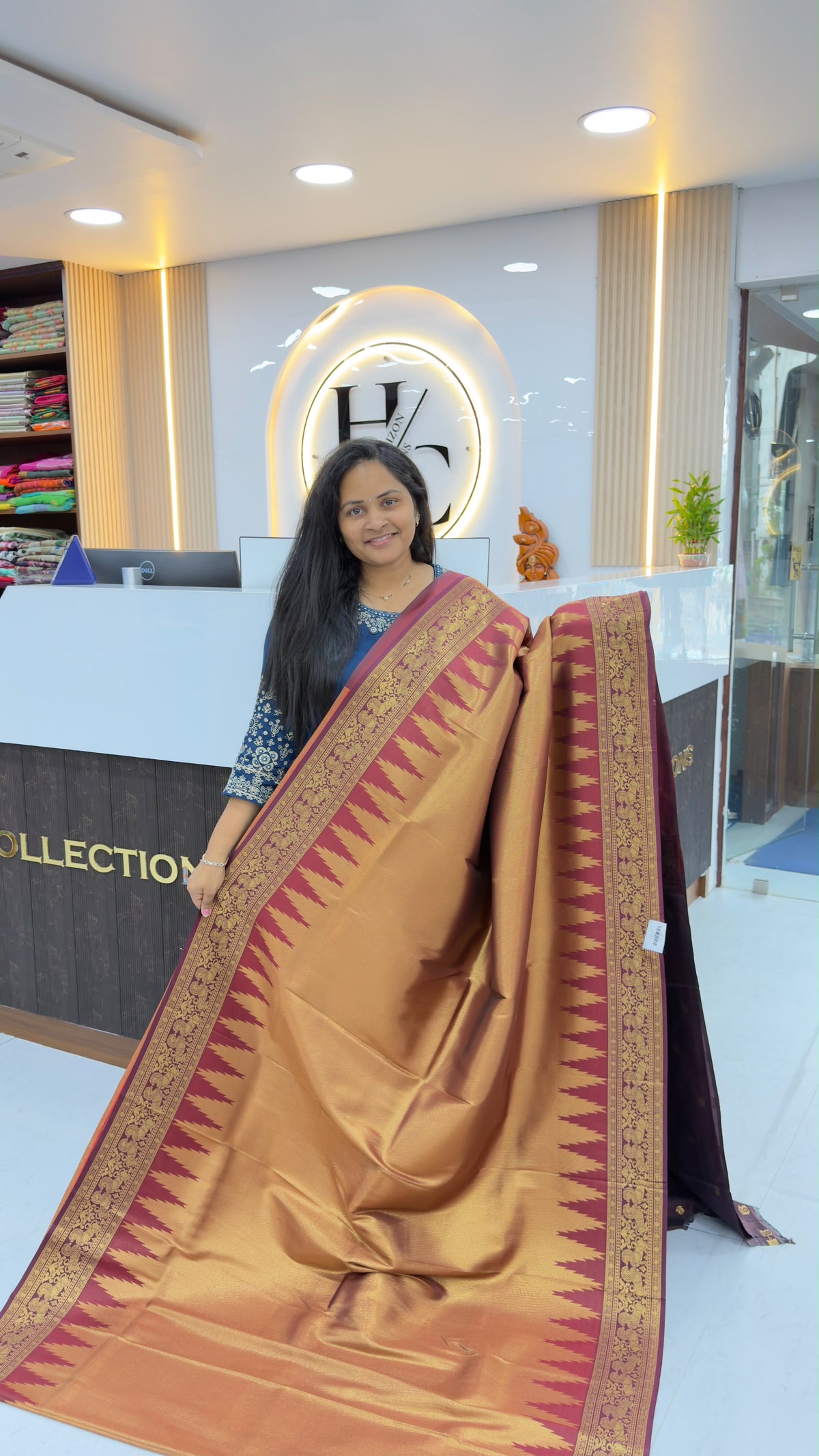 Kanchivaram inspired Pattu saree