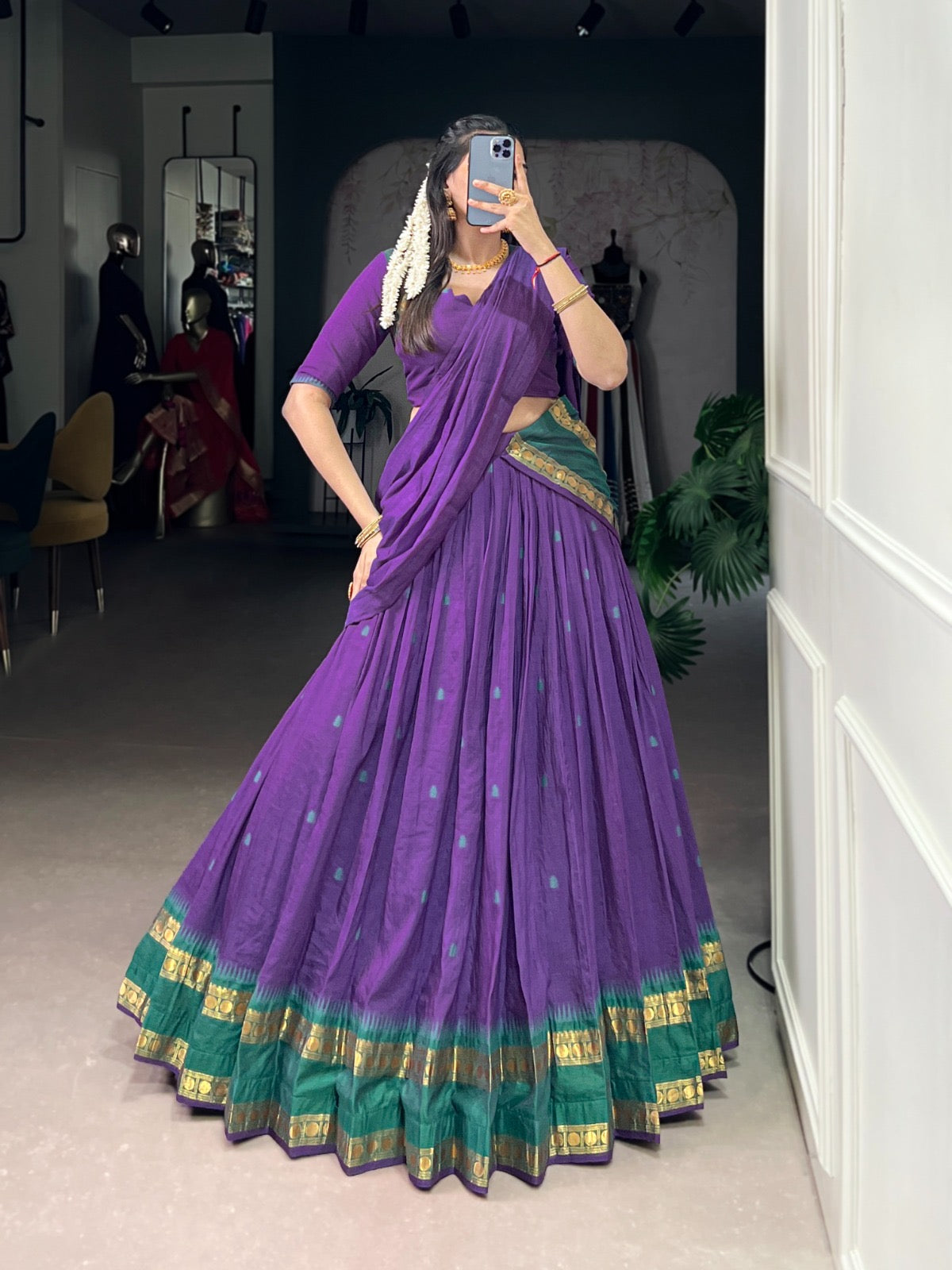 Chanderi cotton Lehenga