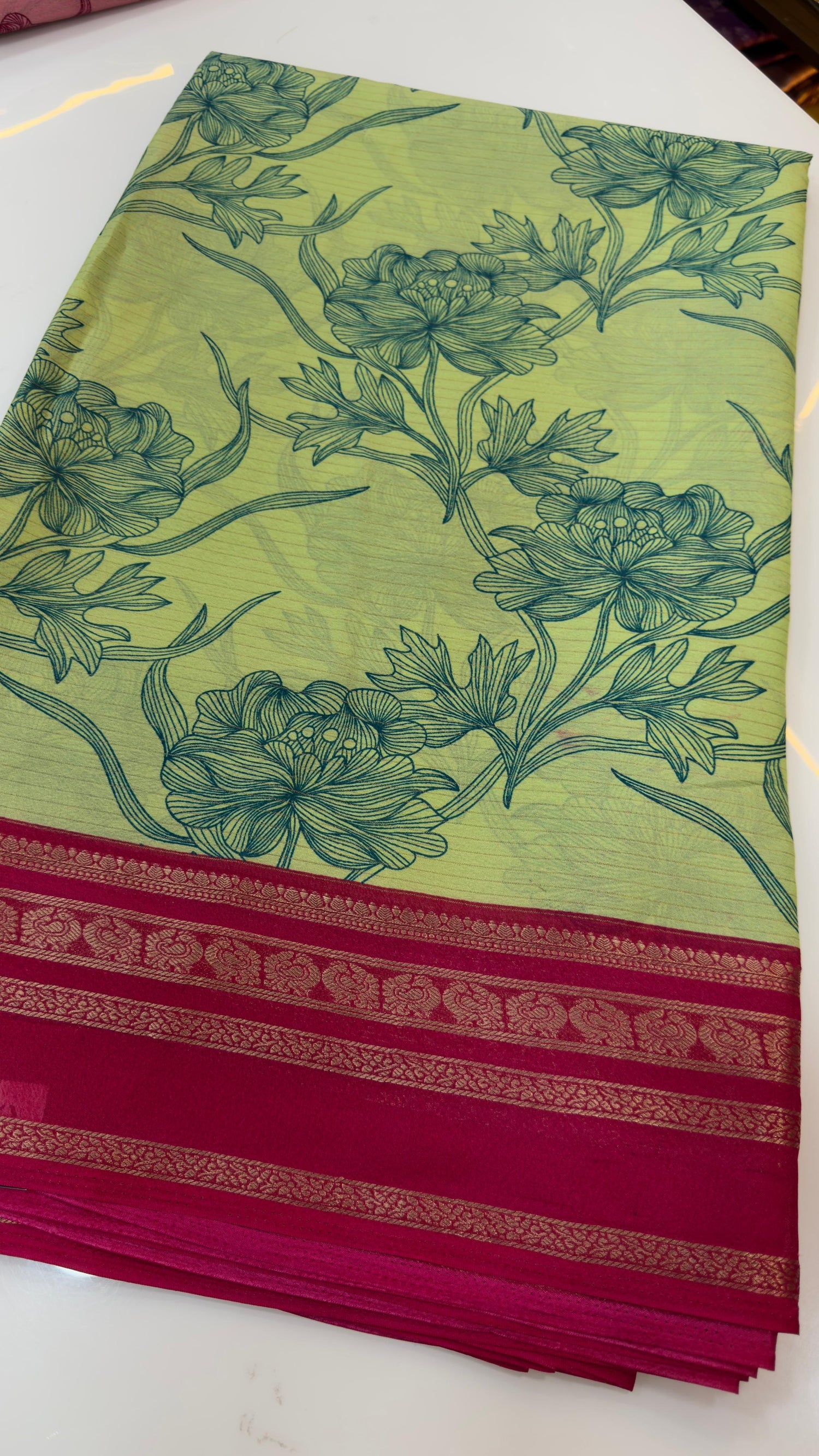 Mysore silk inspired Georgette sarees
