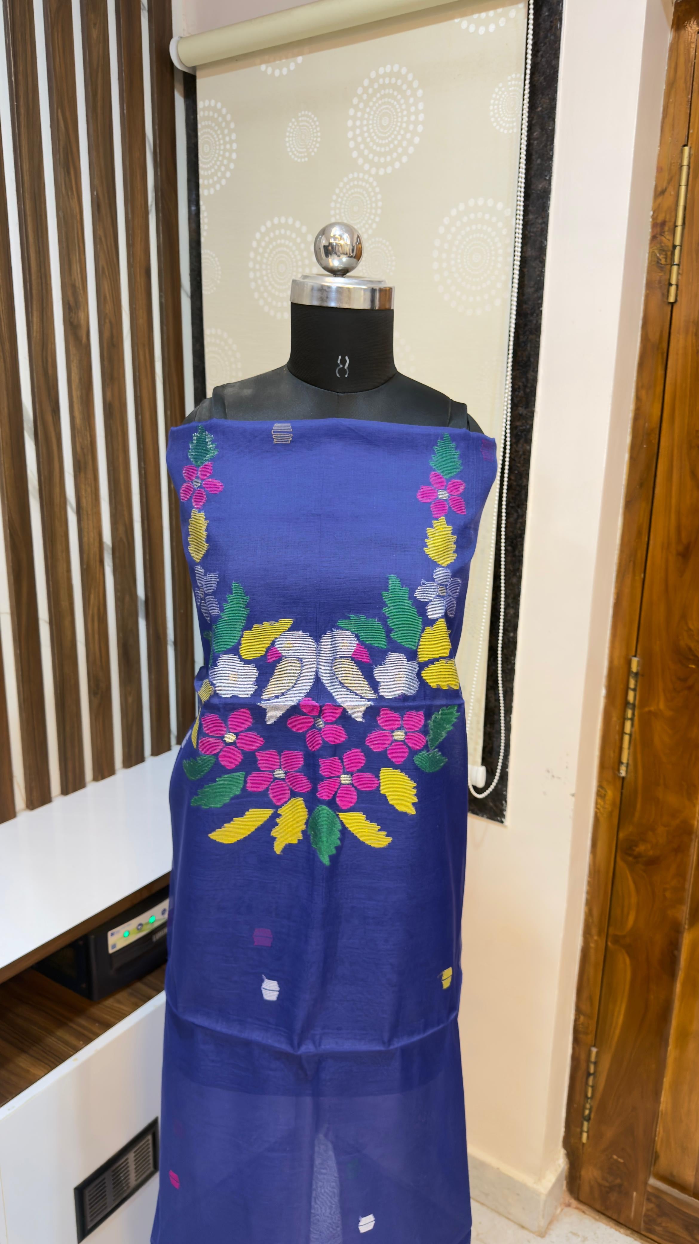 Handloom Muslin Jamdhani Dress materials
